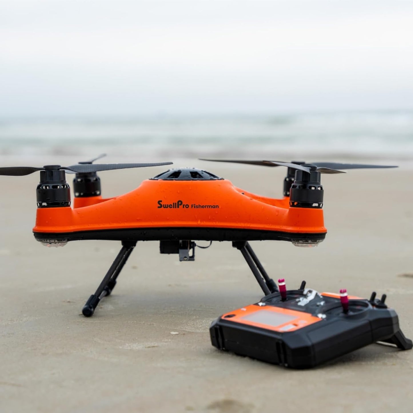 SwellPro FD1+ Fisherman Best Fishing Drone with Bait Release, 4.8 LBS Payload, 1.3KM Range, IP67 Waterproof, Auto Return & Flip, Self-floating, Entry-Level, No Camera Included