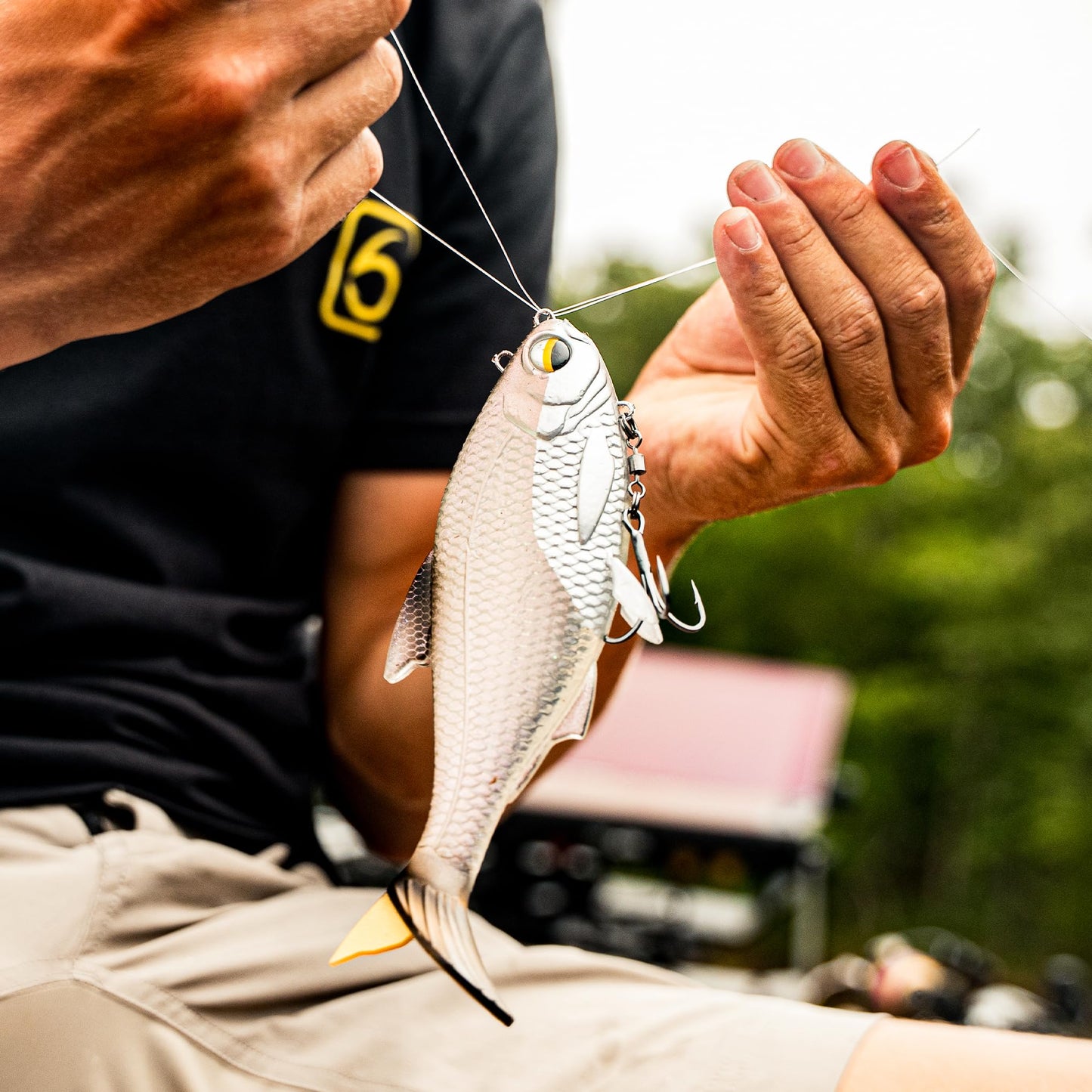 6th Sense – The Option – Harness-Style Swimbait – Interchangeable Top/Bottom Treble System – Bass Fishing