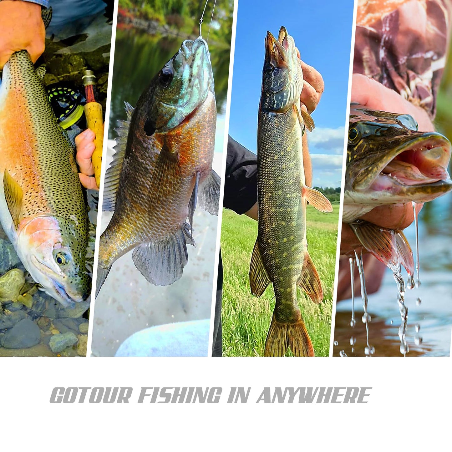 Gotour Weedless Soft Fishing Lures for Freshwater and Saltwater, Premium Pre-Rigged Jig Head Paddle Tail Swimbaits for Bass Fishing,Jigs Fishing Bait for Crappie Trout Walleye, Amazing Fishing Gifts