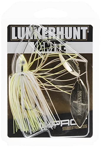 Lunkerhunt Impact Ignite | Spinnerbaits with 2 Willow Leaf Blades | Sink Fast Fishing Lure for Bass and Trout | Silicon Skirt, Swim Jig Saltwater and Deep Water Fishing Bait