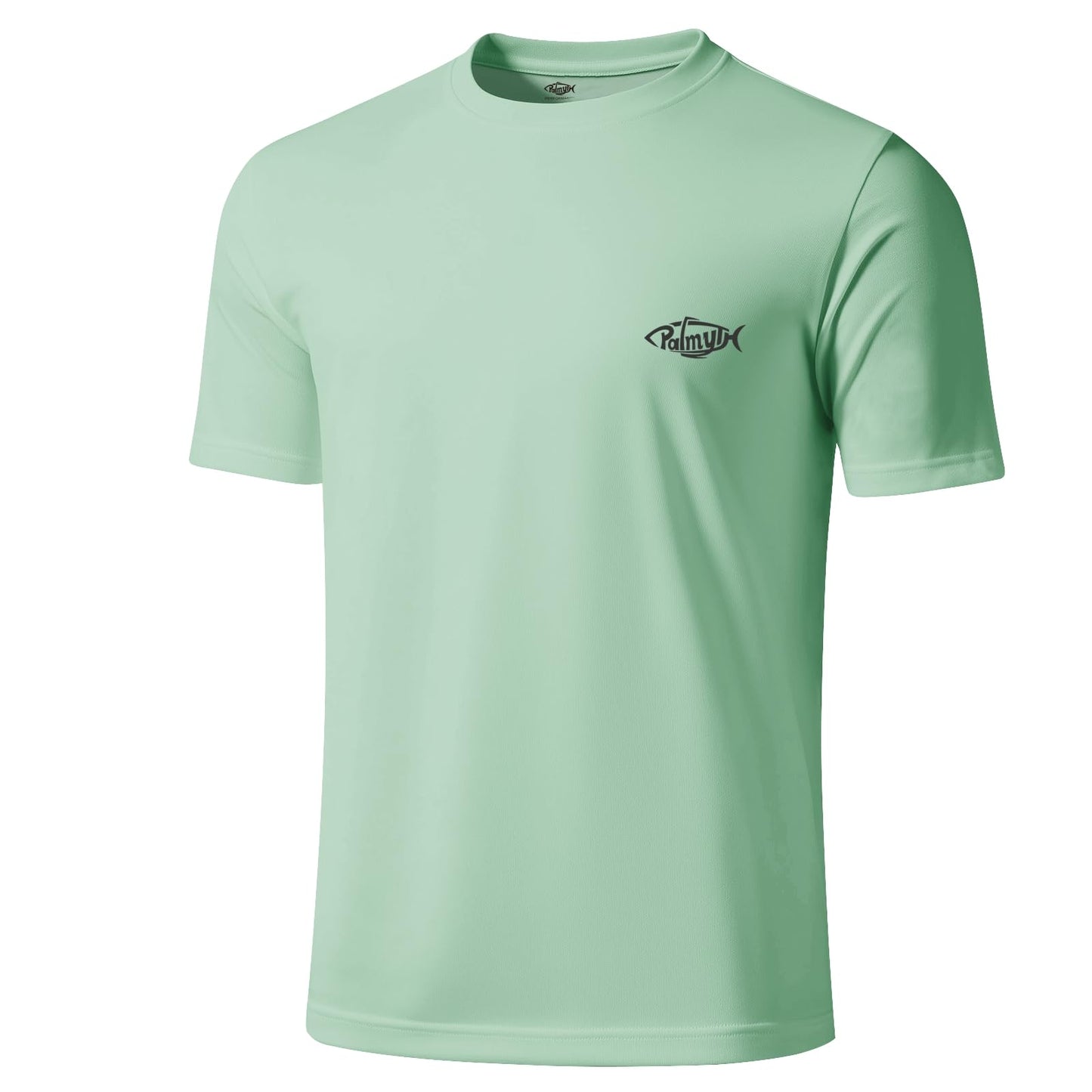 Palmyth Mens Fishing Shirts UPF 50+ Sun Protection Short Sleeve UV T-Shirts Breathable Quick-Dry