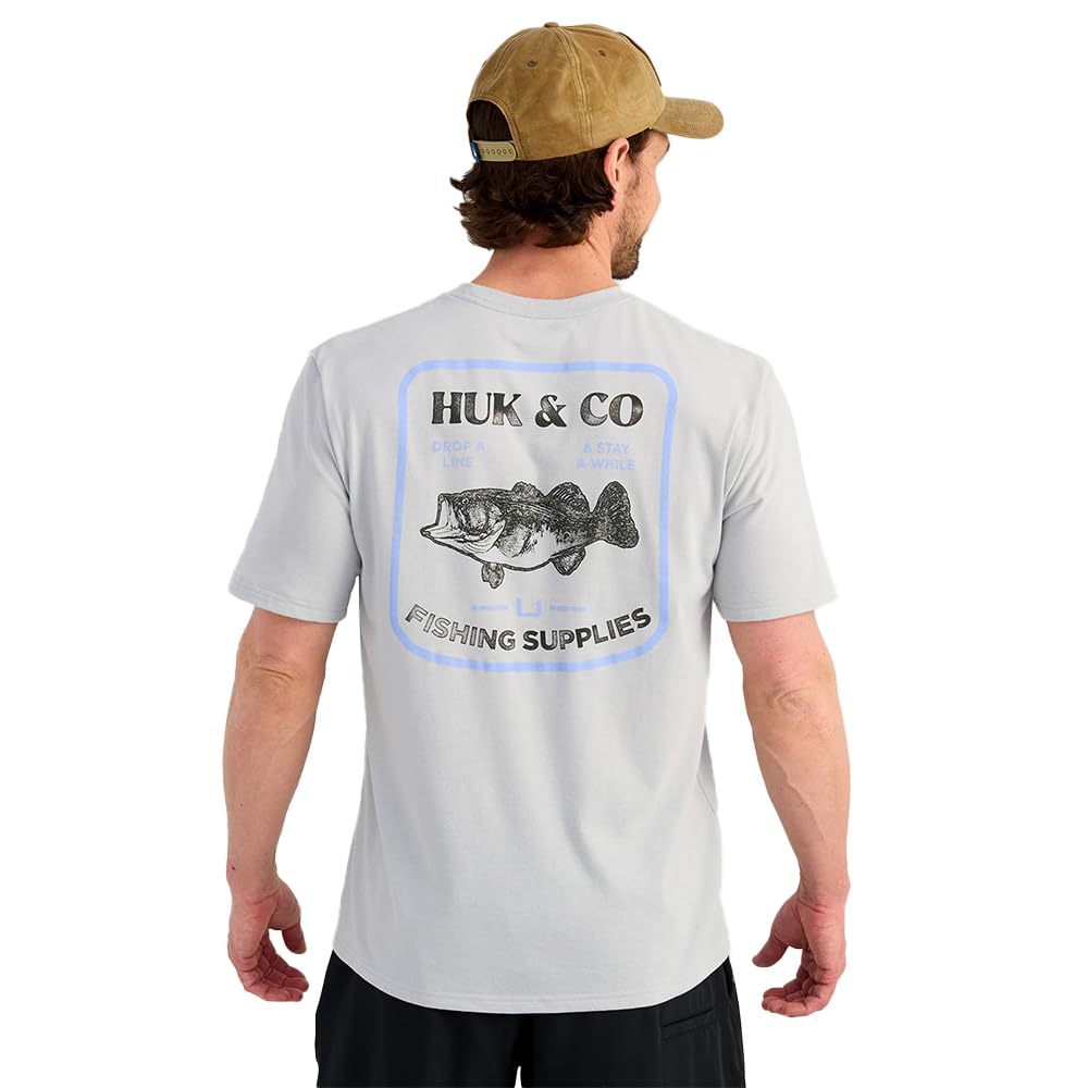 HUK - Men's Short Sleeve Performance Tee, Fishing T-Shirt for Men