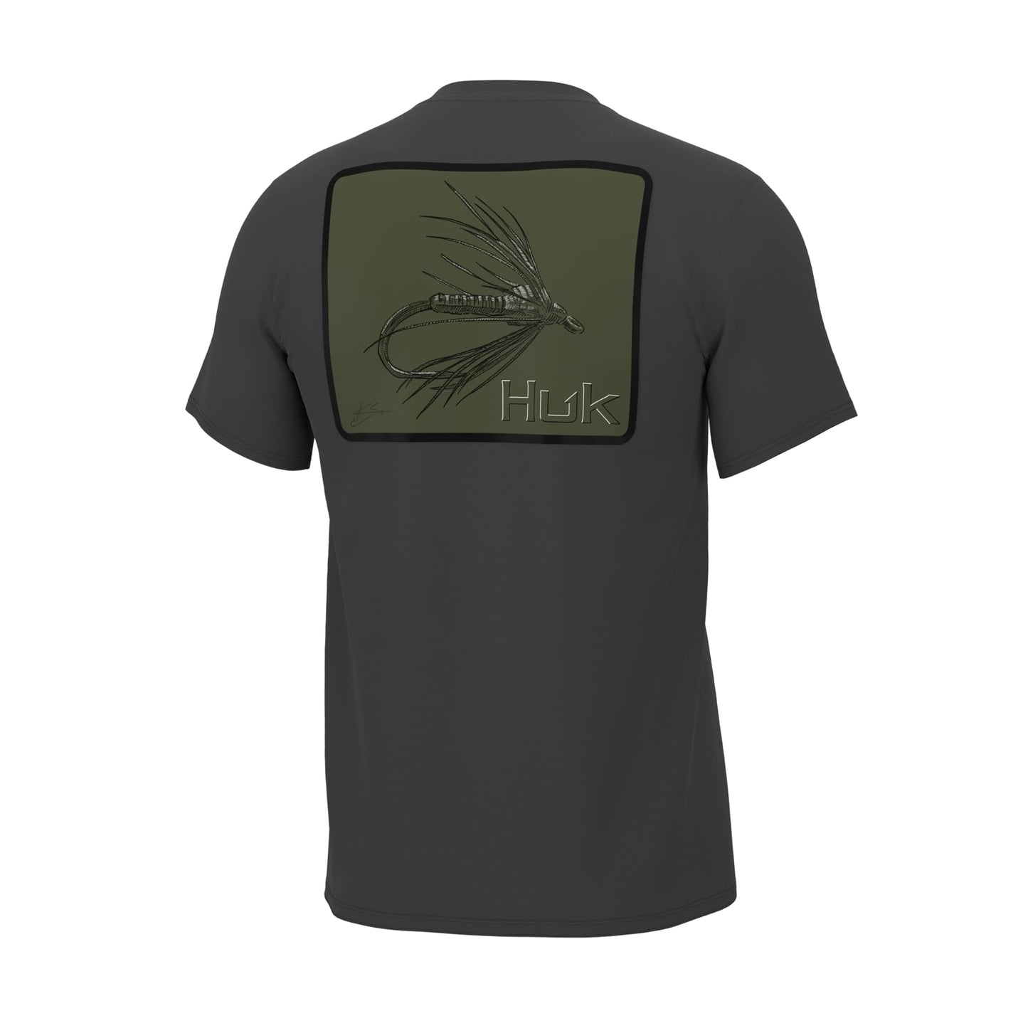 HUK Mens Kc Scott Short Sleeve Tee, Performance Fishing T-Shirt