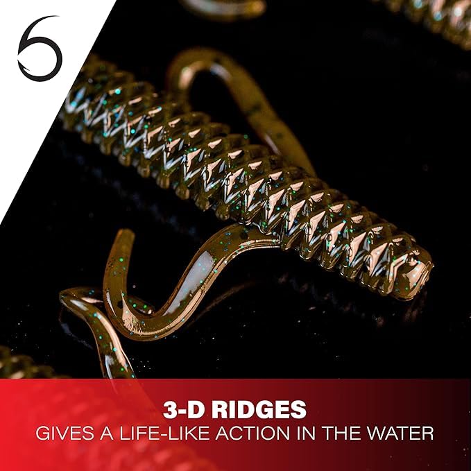 6th Sense Hogwalla 5.8 Hybrid Soft Plastic – Bass Fishing Lure, Versatile for Texas Rig, Carolina Rig, Flipping – Made in The USA