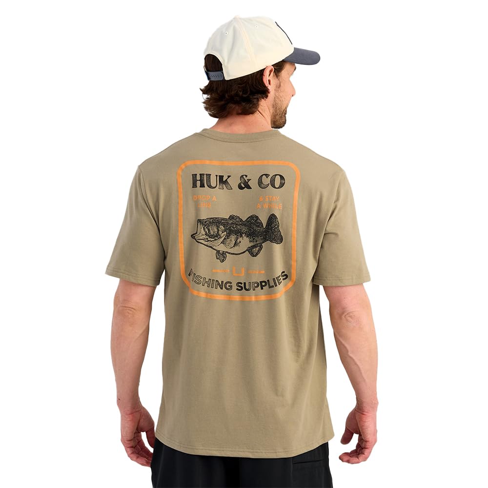 HUK - Men's Short Sleeve Performance Tee, Fishing T-Shirt for Men