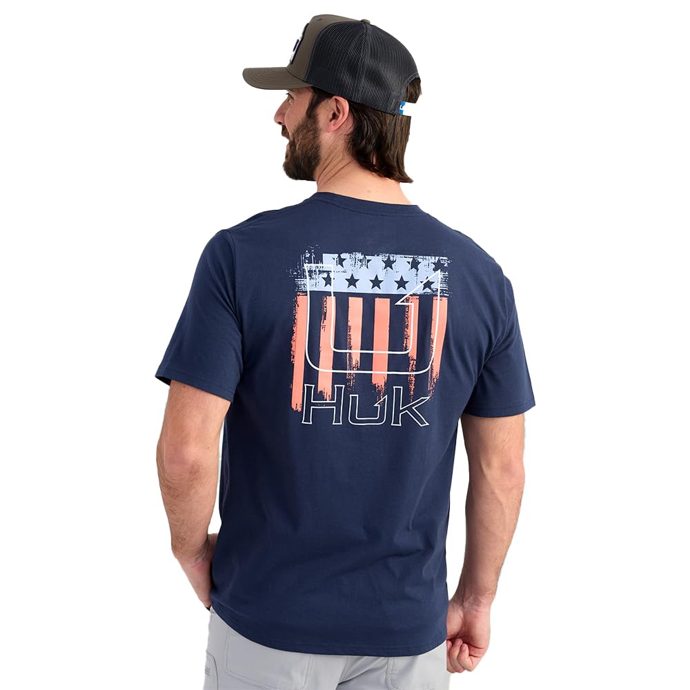 HUK - Men's Short Sleeve Performance Tee, Fishing T-Shirt for Men