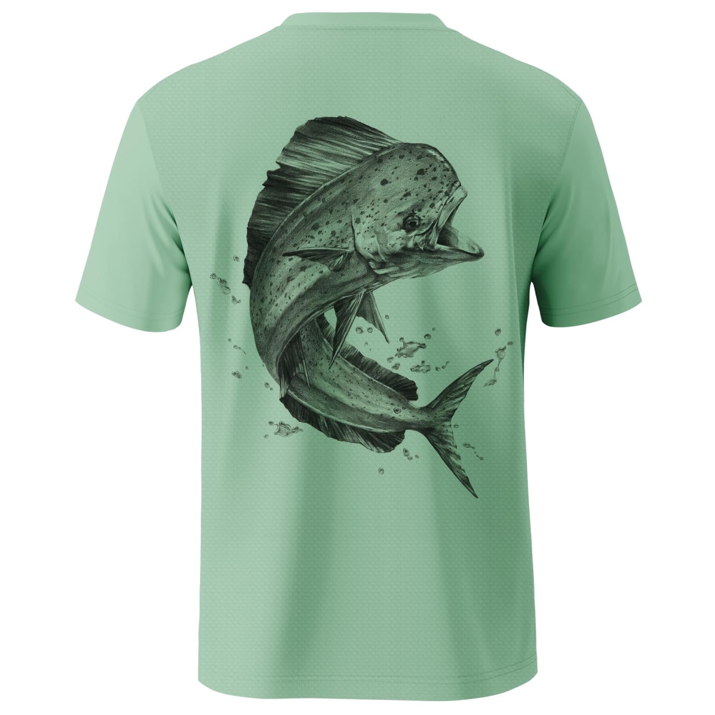 Palmyth Mens Fishing Shirts UPF 50+ Sun Protection Short Sleeve UV T-Shirts Breathable Quick-Dry