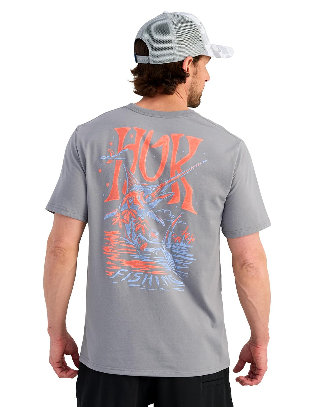 HUK Mens Kc Scott Short Sleeve Tee, Performance Fishing T-Shirt