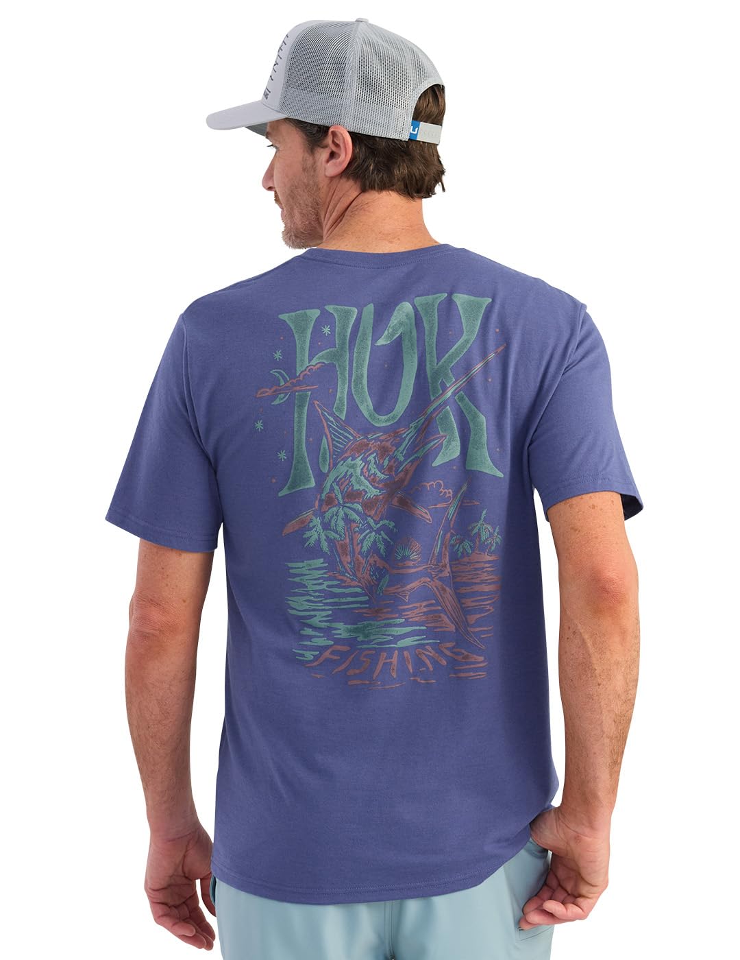 HUK - Men's Short Sleeve Performance Tee, Fishing T-Shirt for Men