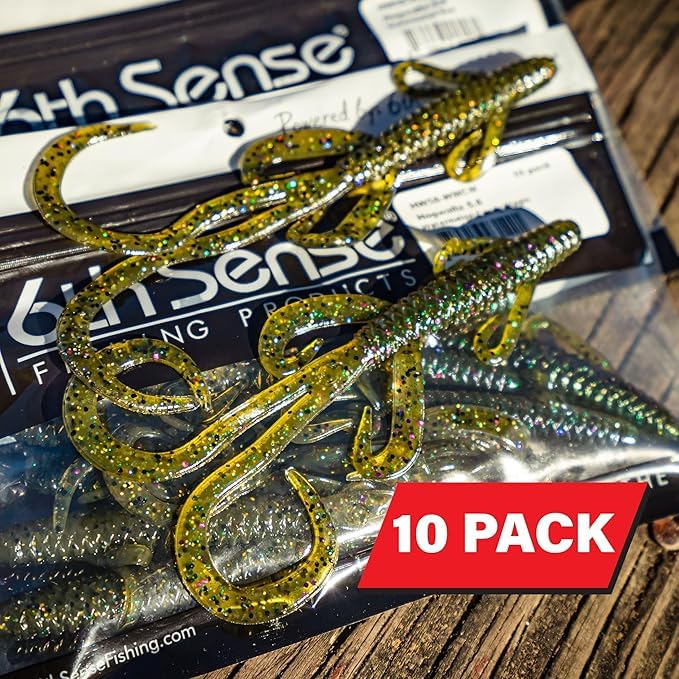 6th Sense Hogwalla 5.8 Hybrid Soft Plastic – Bass Fishing Lure, Versatile for Texas Rig, Carolina Rig, Flipping – Made in The USA