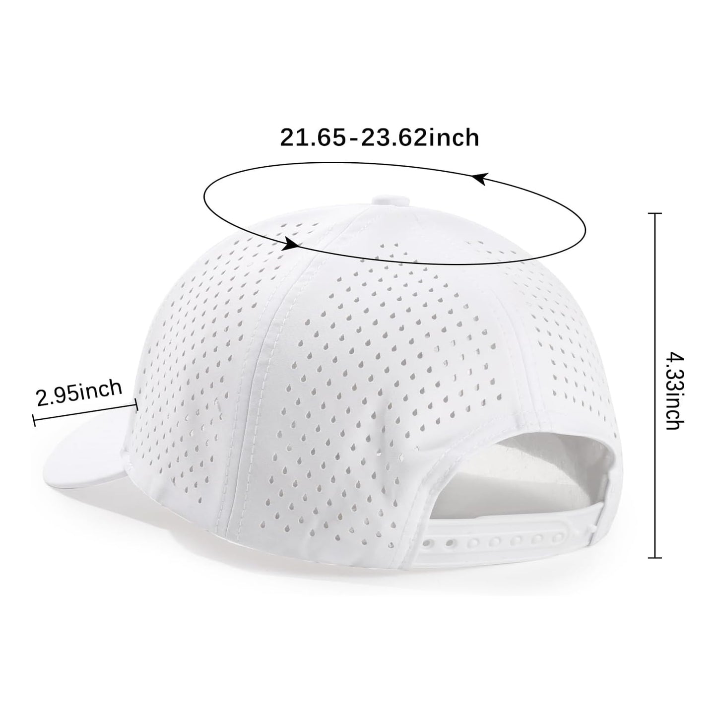 Quick Dry Baseball Cap Laser Cut Mesh Snapback Hats for Men & Women