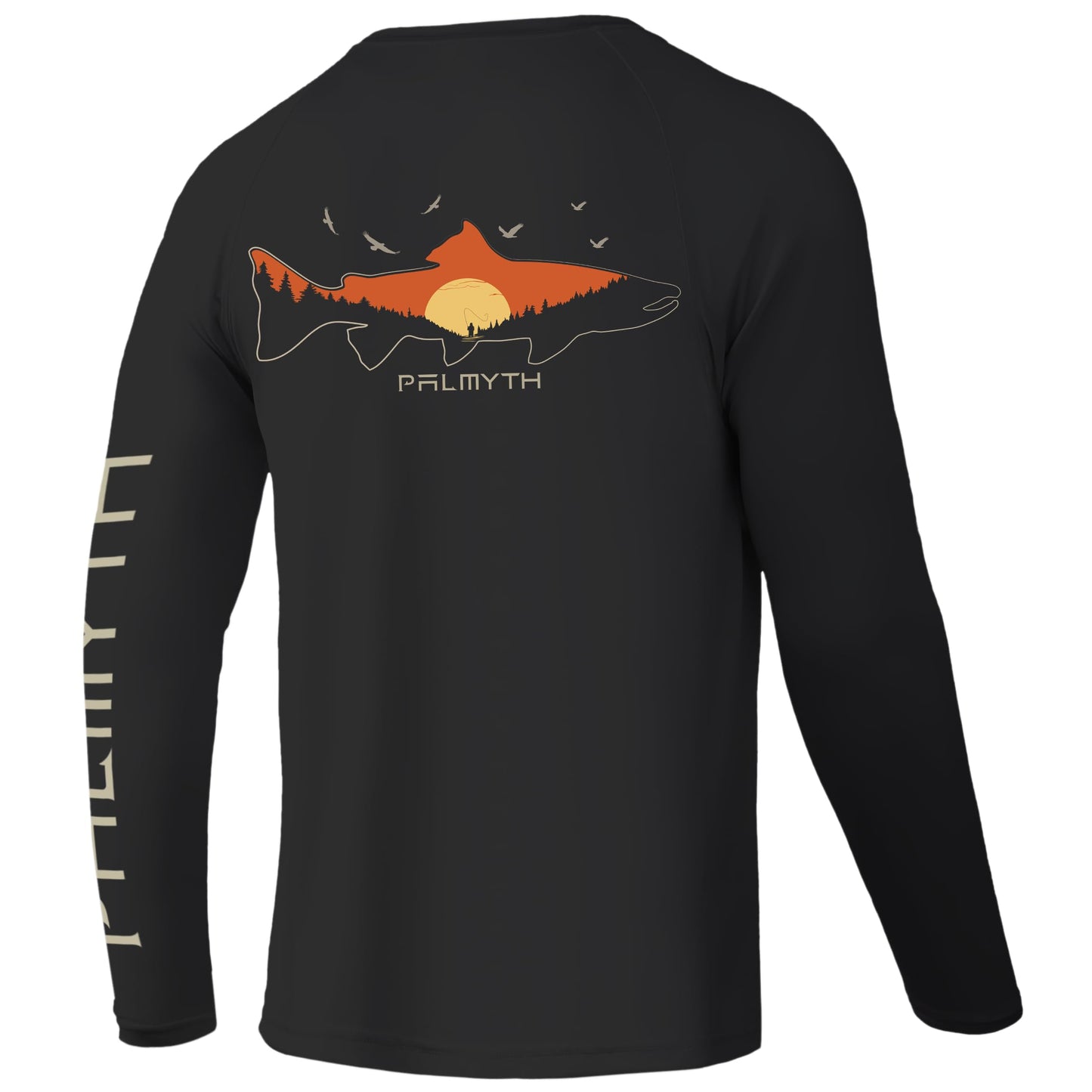 Palmyth Fishing Shirts for Men Long Sleeve UPF 50+ T Shirt Sun Protection Tee