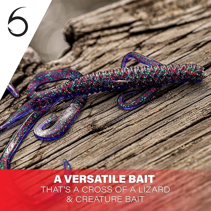 6th Sense Hogwalla 5.8 Hybrid Soft Plastic – Bass Fishing Lure, Versatile for Texas Rig, Carolina Rig, Flipping – Made in The USA