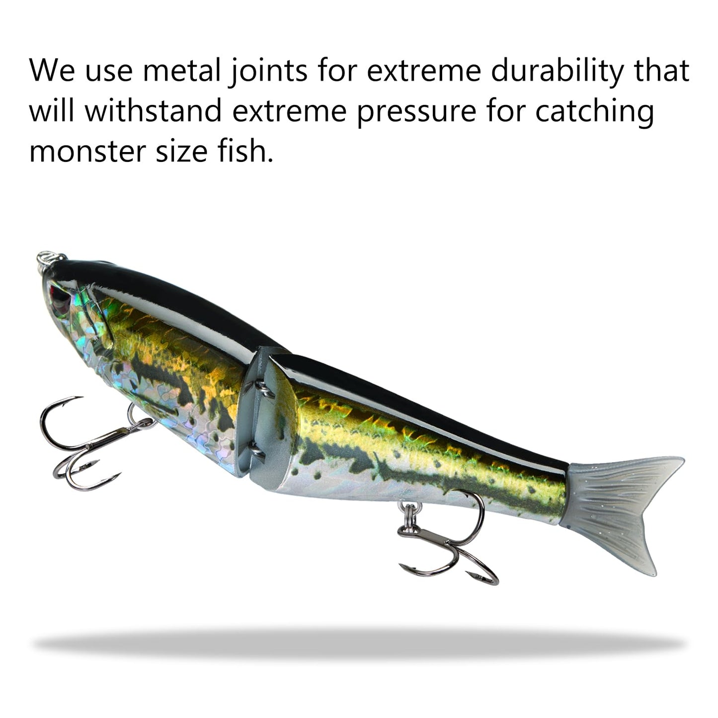 Bassdash SwimShad Glide Baits Jointed Swimbait Bass Pike Salmon Trout Muskie Fishing Lure