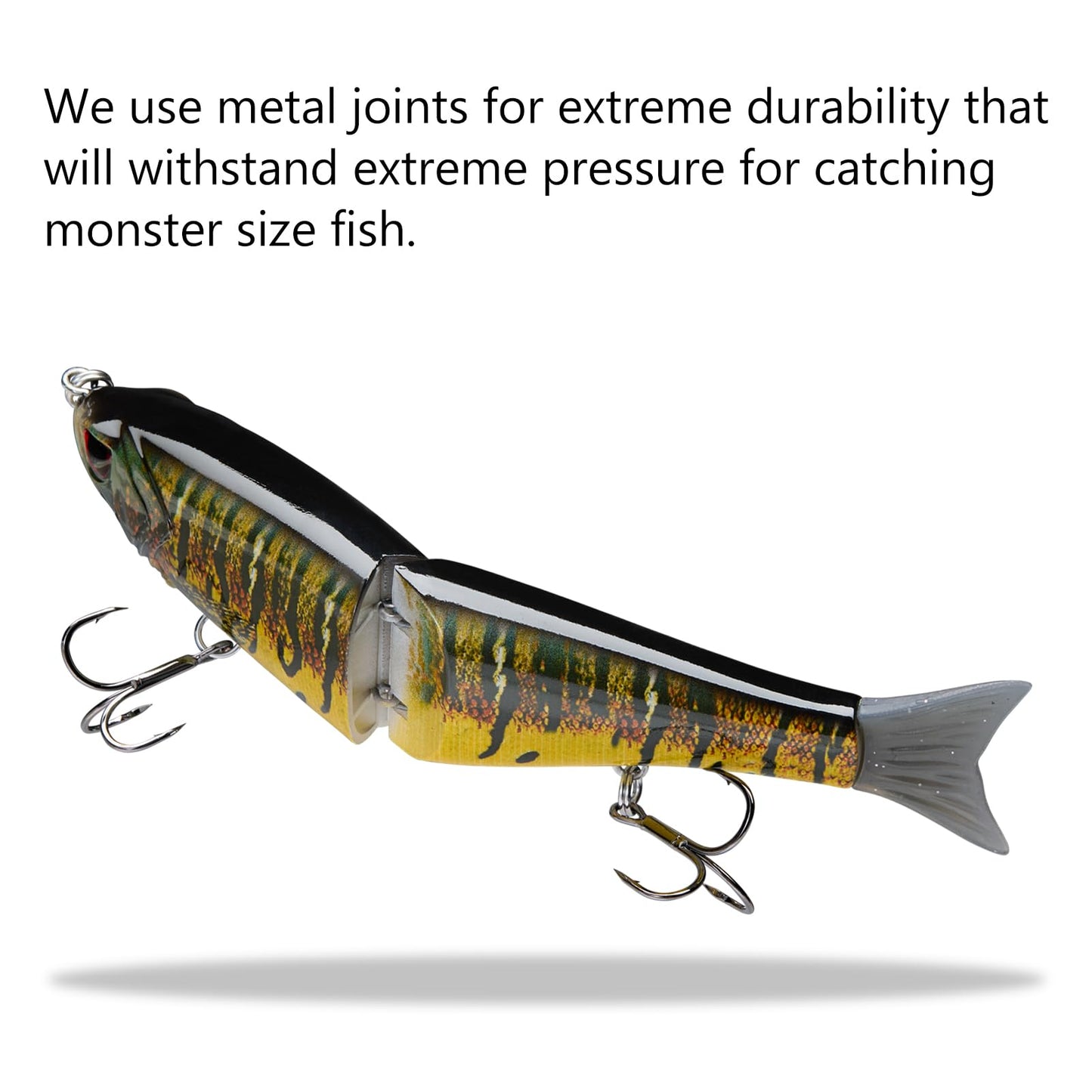 Bassdash SwimShad Glide Baits Jointed Swimbait Bass Pike Salmon Trout Muskie Fishing Lure