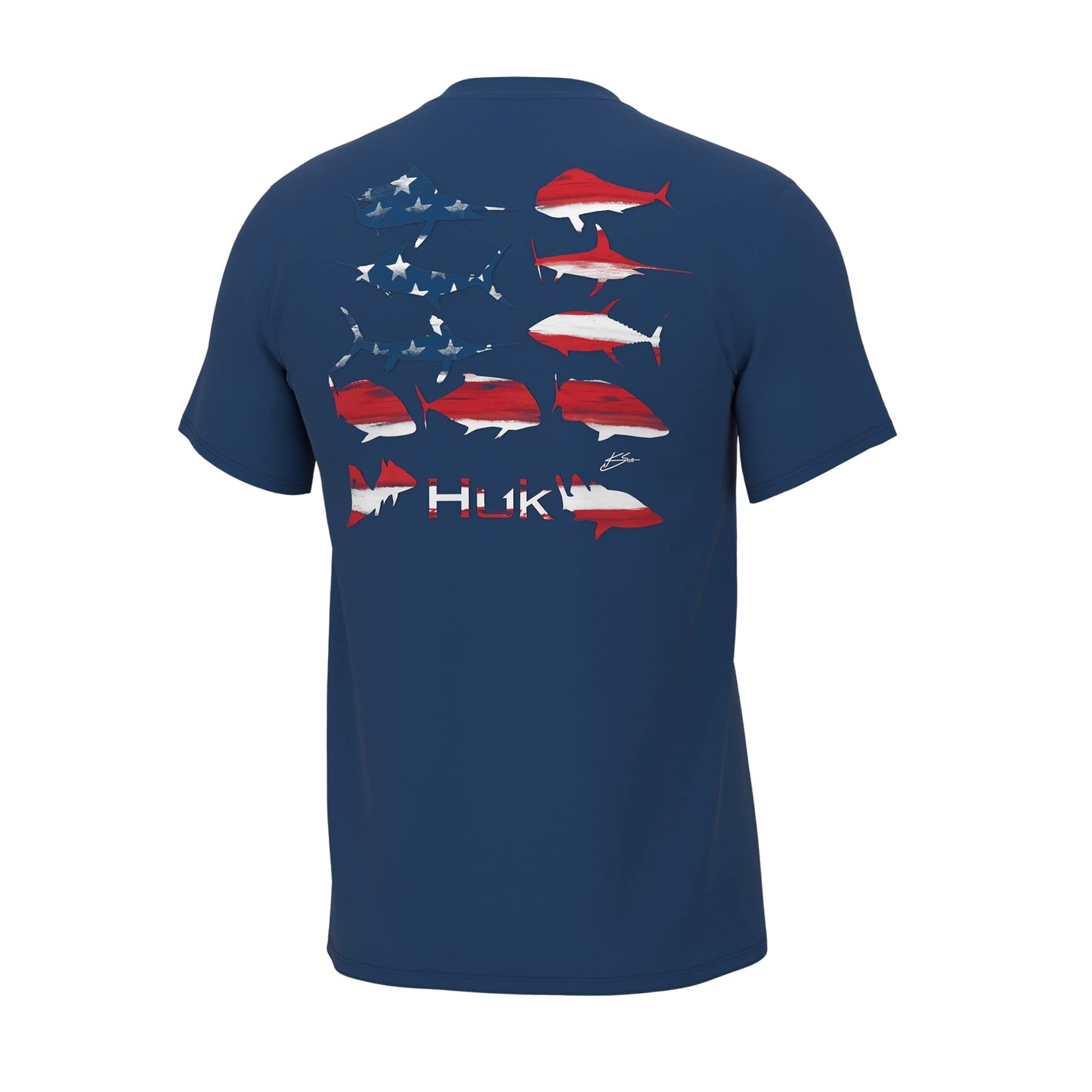HUK Mens Kc Scott Short Sleeve Tee, Performance Fishing T-Shirt