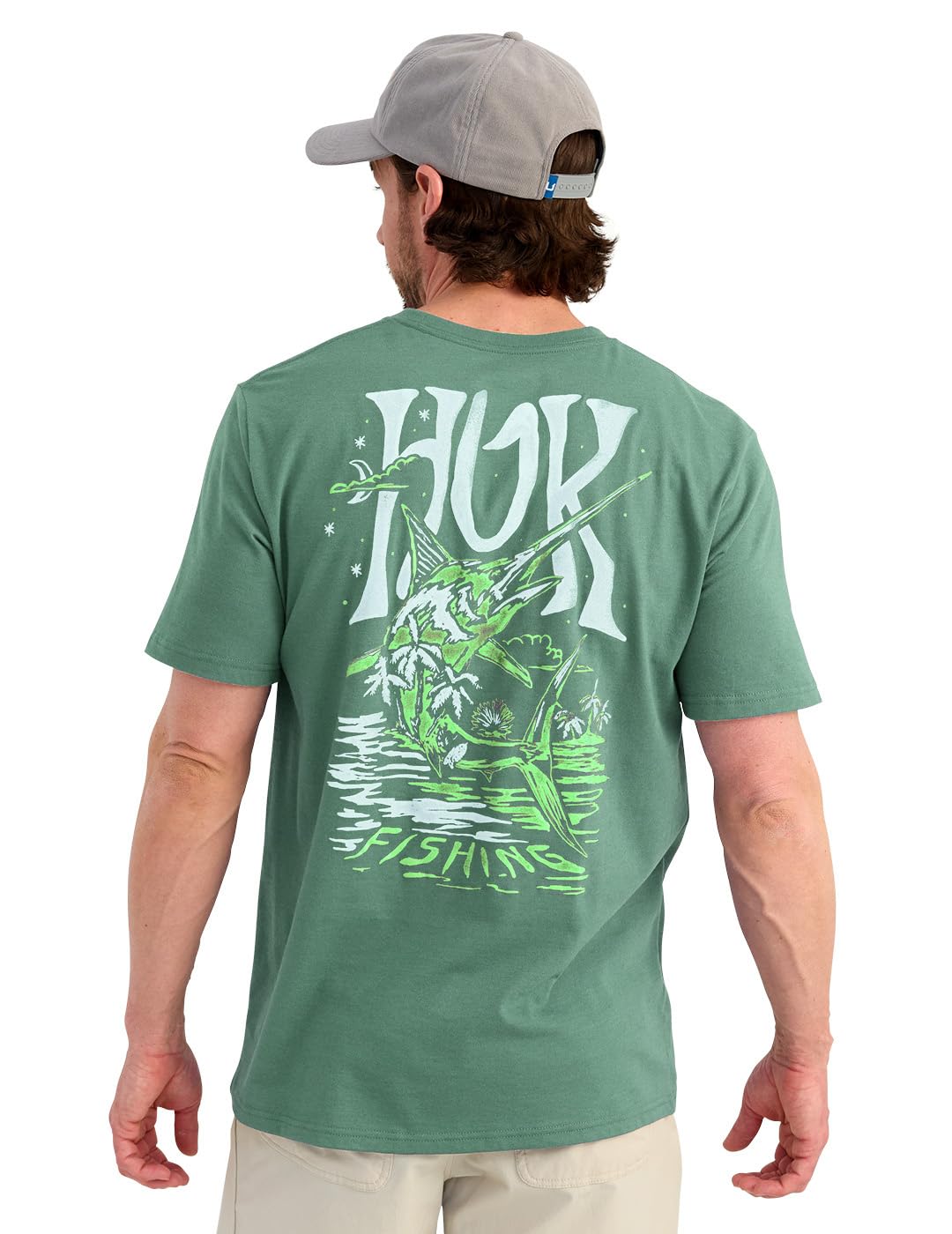 HUK - Men's Short Sleeve Performance Tee, Fishing T-Shirt for Men