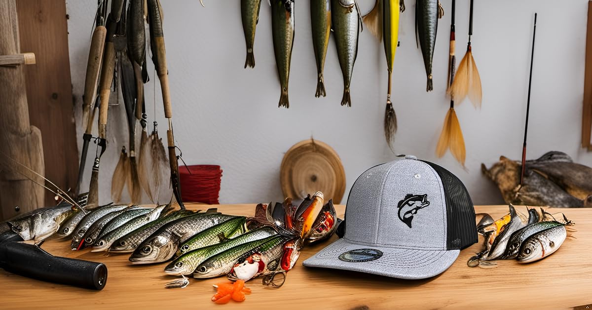 Bass Fish Hats for Men Women - Fly Fishing Gifts Dad Hat Baseball Caps
