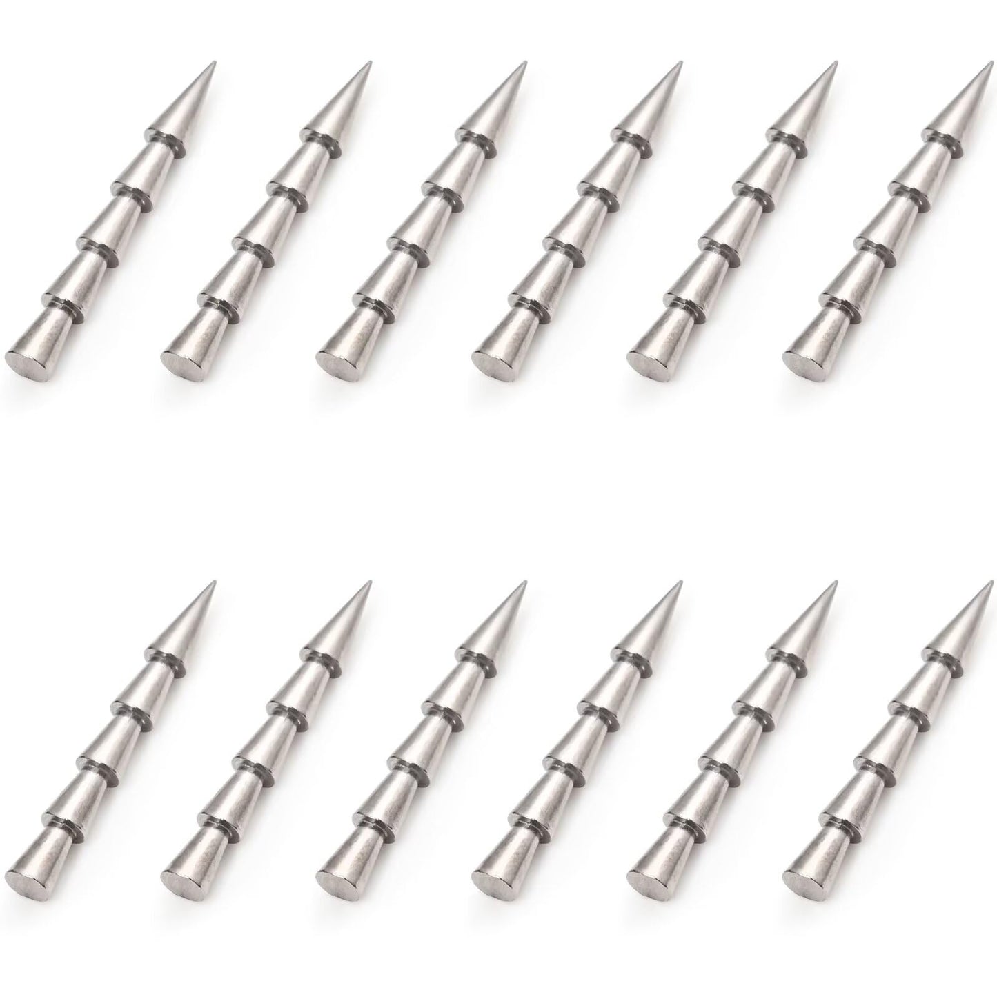 12/20pcs Tungsten Nail Weights for Neko Wacky Rig Fishing, Insert Pencil Worm Sinkers for Bass Fishing