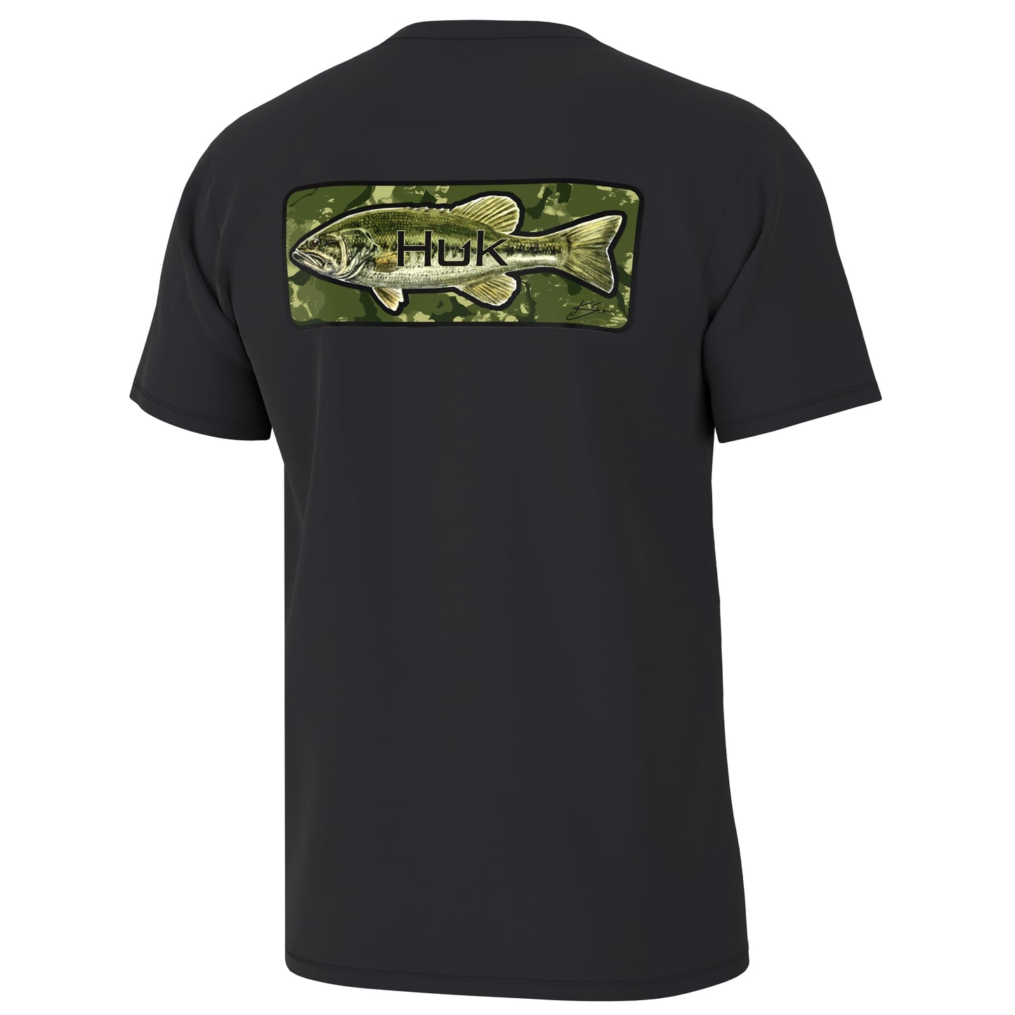 HUK Mens Kc Scott Short Sleeve Tee, Performance Fishing T-Shirt