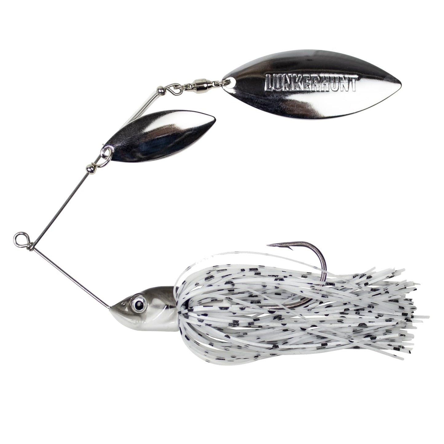 Lunkerhunt Impact Ignite | Spinnerbaits with 2 Willow Leaf Blades | Sink Fast Fishing Lure for Bass and Trout | Silicon Skirt, Swim Jig Saltwater and Deep Water Fishing Bait