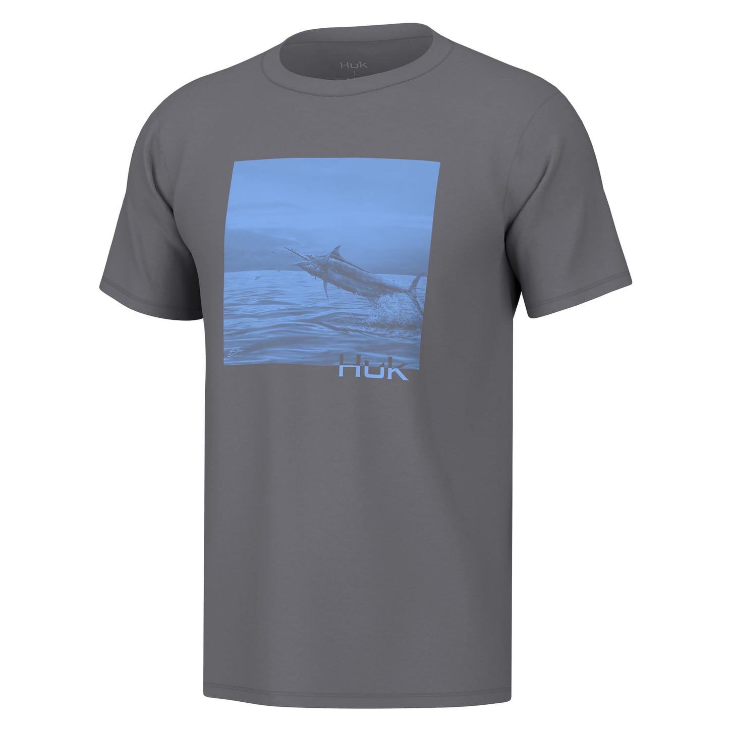 HUK Mens Kc Scott Short Sleeve Tee, Performance Fishing T-Shirt