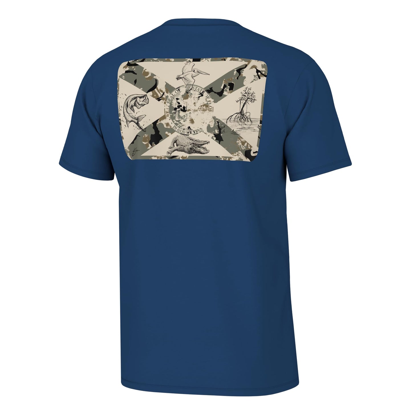 HUK Mens Kc Scott Short Sleeve Tee, Performance Fishing T-Shirt