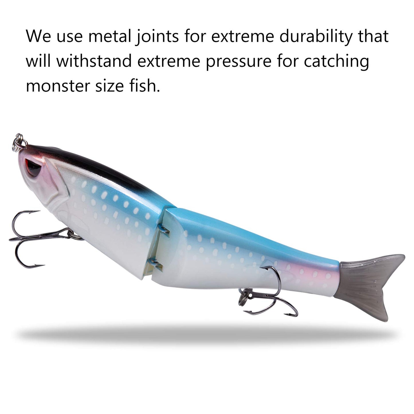 Bassdash SwimShad Glide Baits Jointed Swimbait Bass Pike Salmon Trout Muskie Fishing Lure