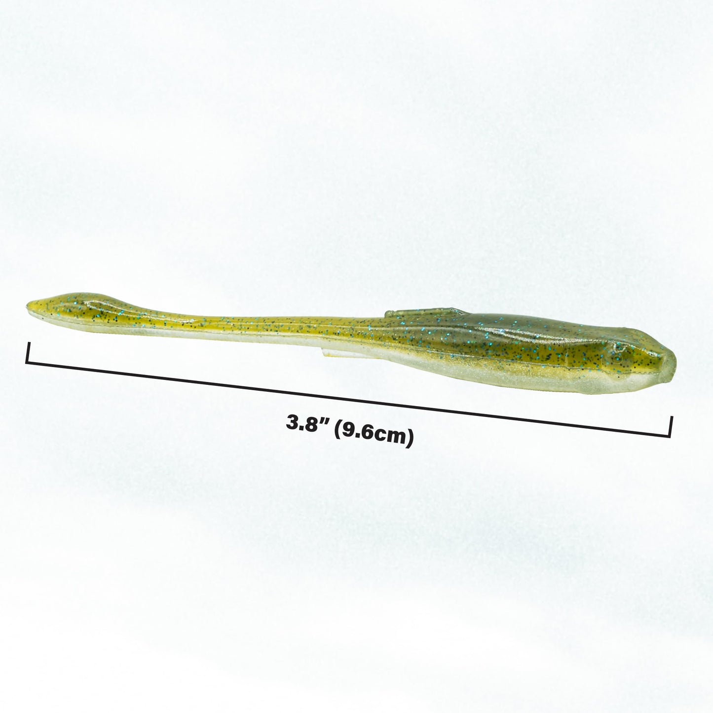 6th Sense Glitch – Soft Plastic Bass Lure, Flat Belly Design, Realistic Bait Fish Movement, Enhanced by Proprietary 6th Scent – 3.8 inch (10/pk) - Made in The USA