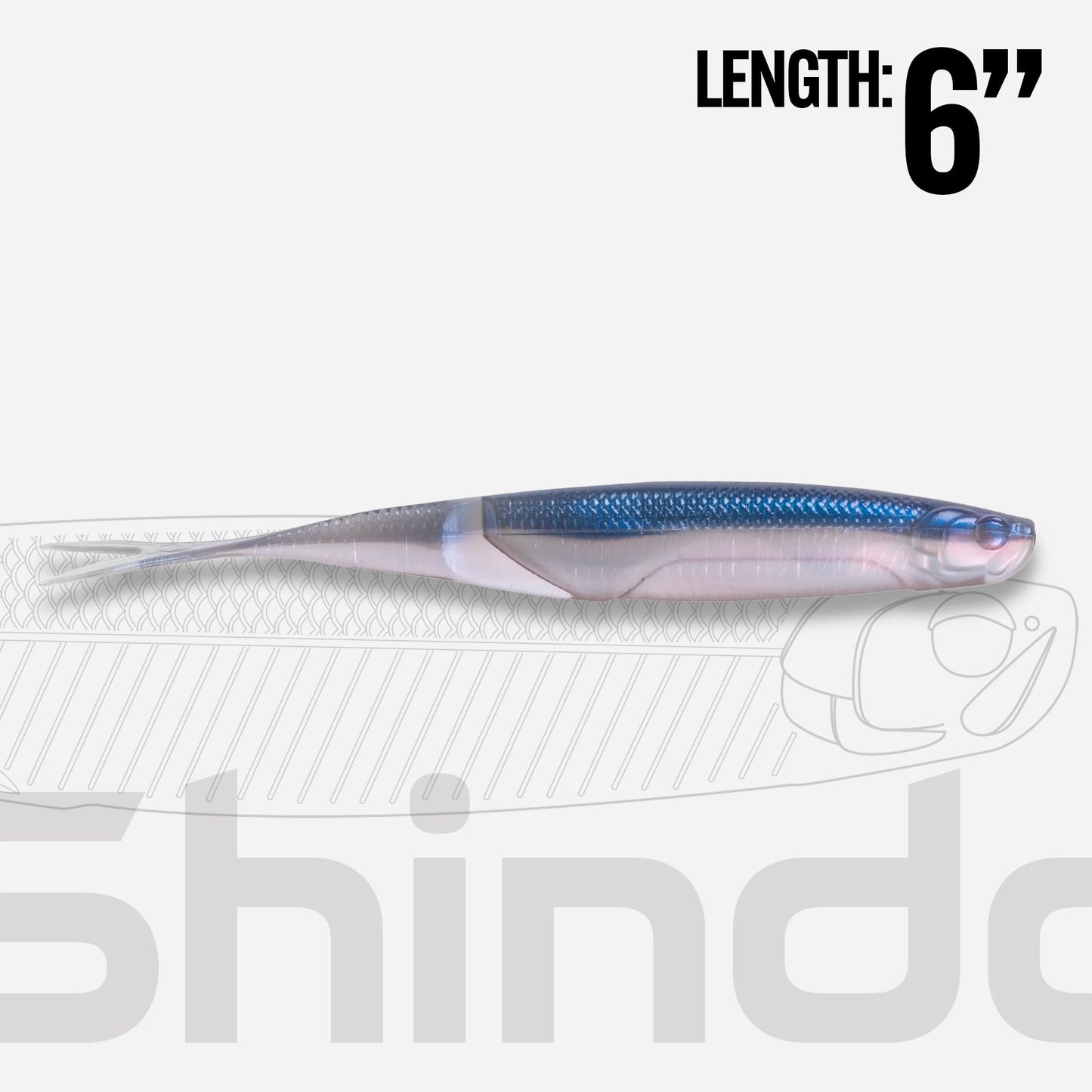 6th Sense – Shindo – Soft Plastic Bass Fishing Bait – Designed for High Returns on Forward Facing Sonar on The Hover Rig, Jigheads and Weightless