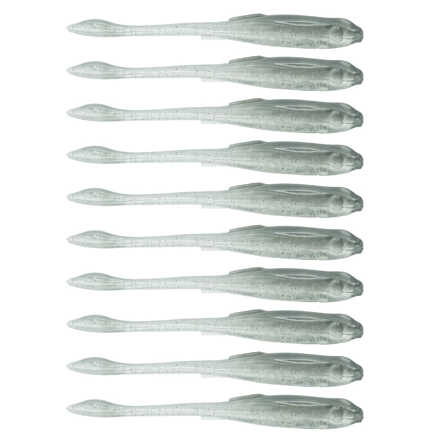 6th Sense Glitch – Soft Plastic Bass Lure, Flat Belly Design, Realistic Bait Fish Movement, Enhanced by Proprietary 6th Scent – 3.8 inch (10/pk) - Made in The USA