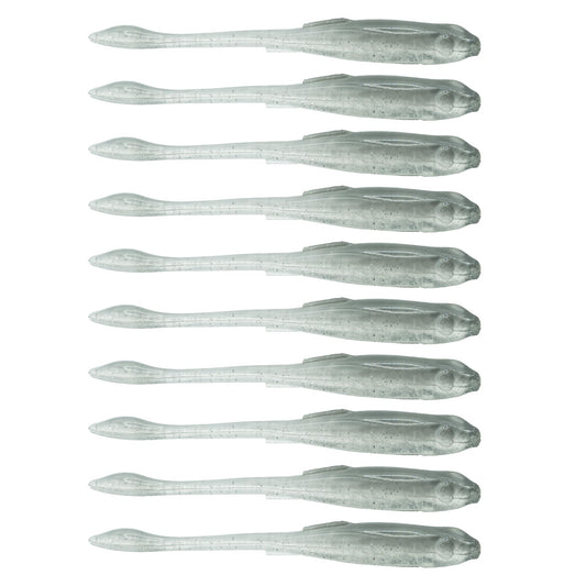 6th Sense Glitch – Soft Plastic Bass Lure, Flat Belly Design, Realistic Bait Fish Movement, Enhanced by Proprietary 6th Scent – 3.8 inch (10/pk) - Made in The USA