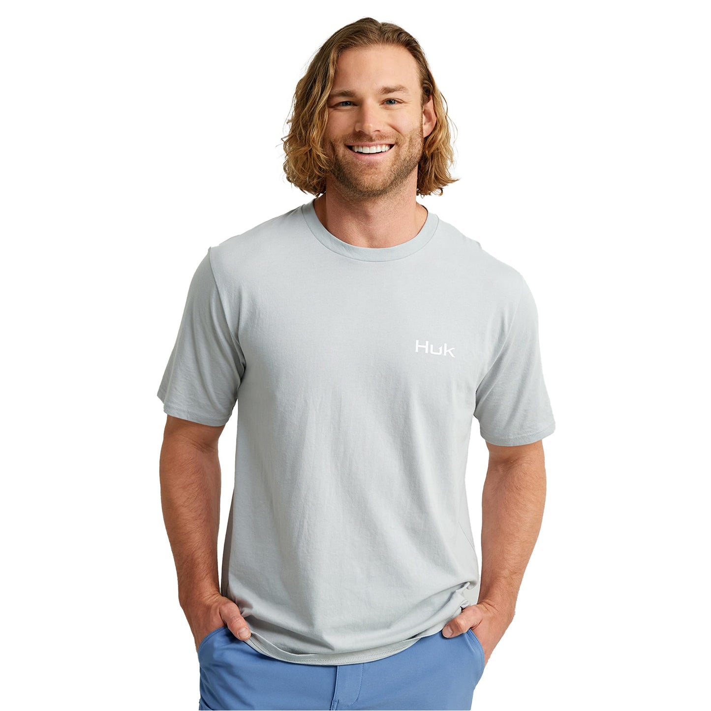 HUK Mens Kc Scott Short Sleeve Tee, Performance Fishing T-Shirt