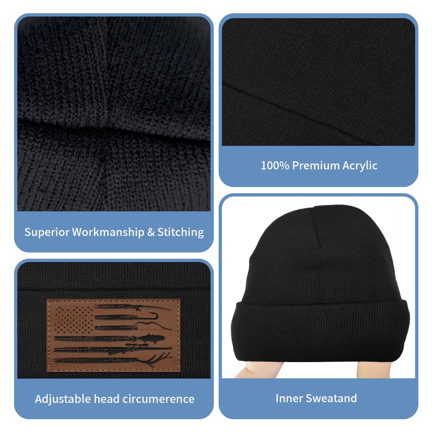 Leather Patch Trucker Hat-Adjustable Baseball Caps,Snap Back Trucker Cap Gift for Men Women Accessory