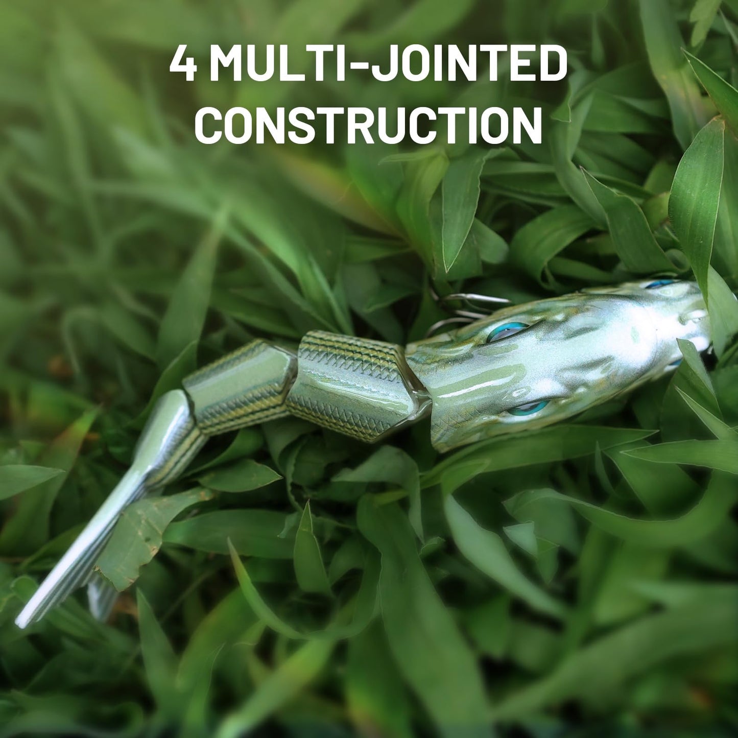 Handing Swimbaits for Bass Pike Walleye, 3 Pieces Lifelike Multi-Jointed Fishing Lures with Mustad Hooks, Fishing Bait for Freshwater and Saltwater