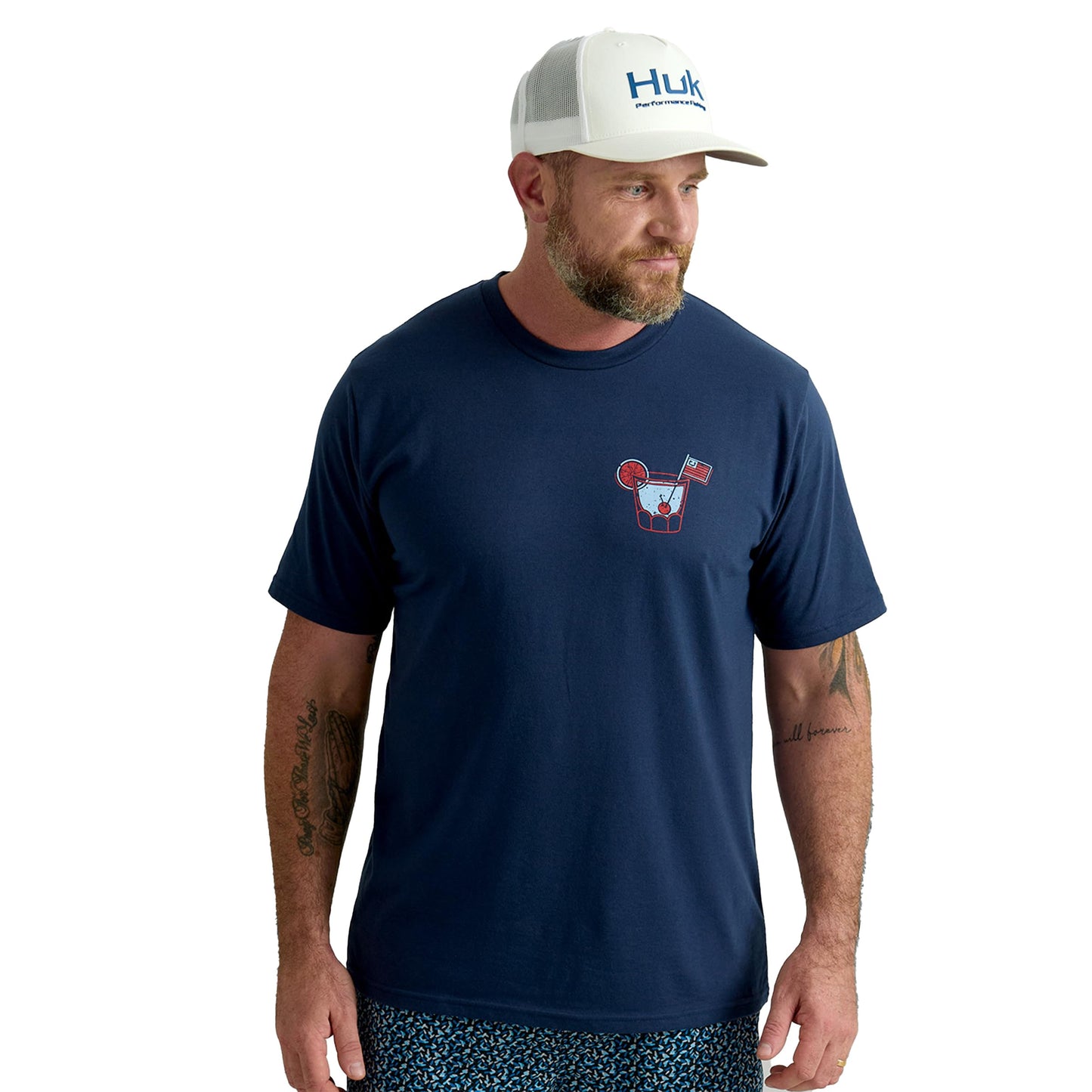 HUK - Men's Short Sleeve Performance Tee, Fishing T-Shirt for Men