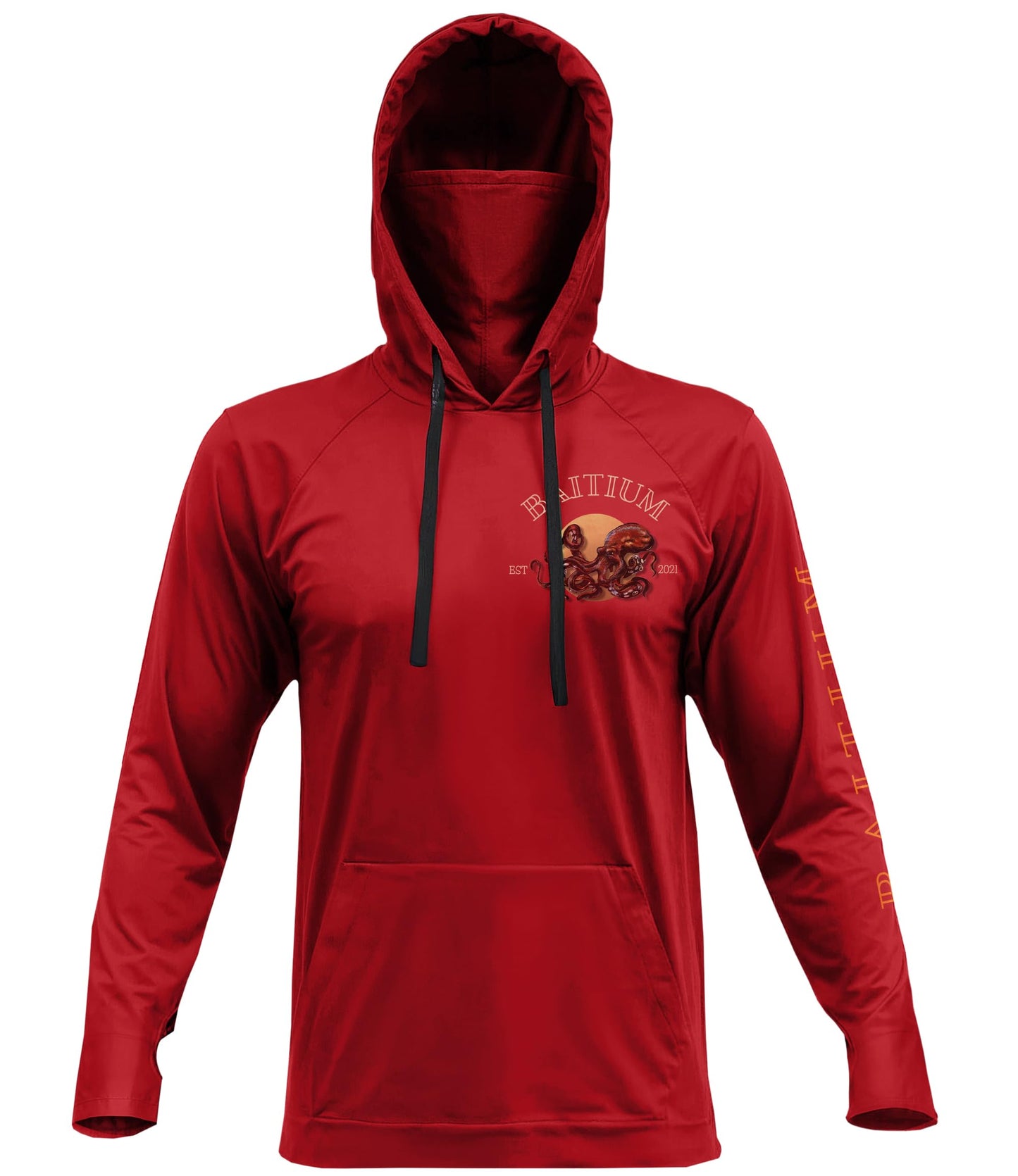 Fishing Shirts for Men,UPF50 Hooded Long Sleeve with Gaiter, Sun Protection Dry Fit Apparel, Face Mask, Fishing Clothes