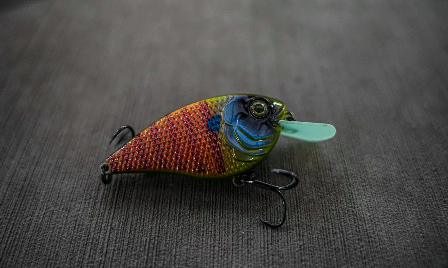 6th Sense Flat Finesse F4 Crankbait – Great Castability with Tight Wobble Action, Internal Weight Transfer for Long Distance Casting, and Circuit Board Bill