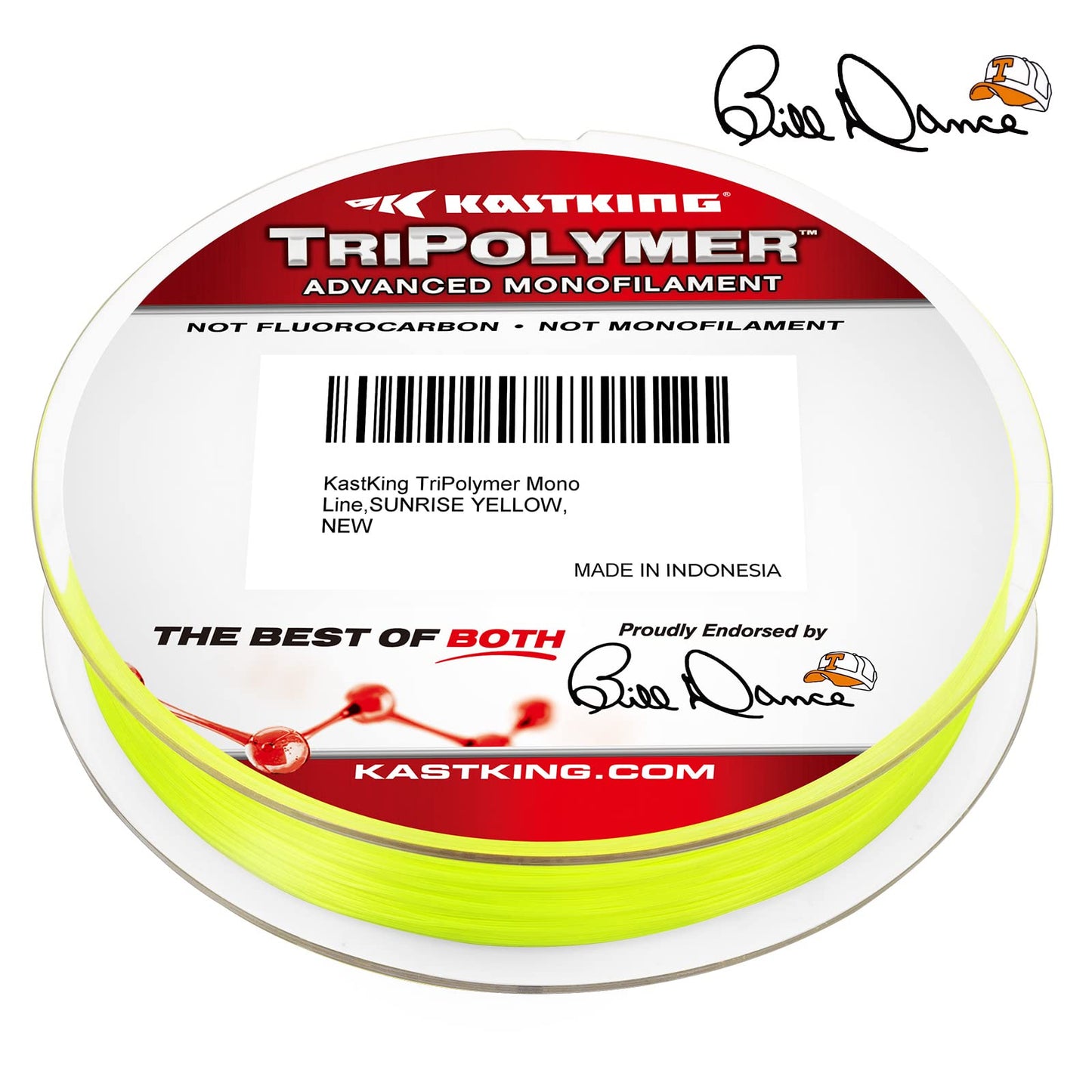 KastKing TriPolymer Advanced Monofilament Fishing Line, Low Light Refraction, Super Smooth, Highly Abrasion Resistant, Triple Cross Head Extrusion Process Fishing Line