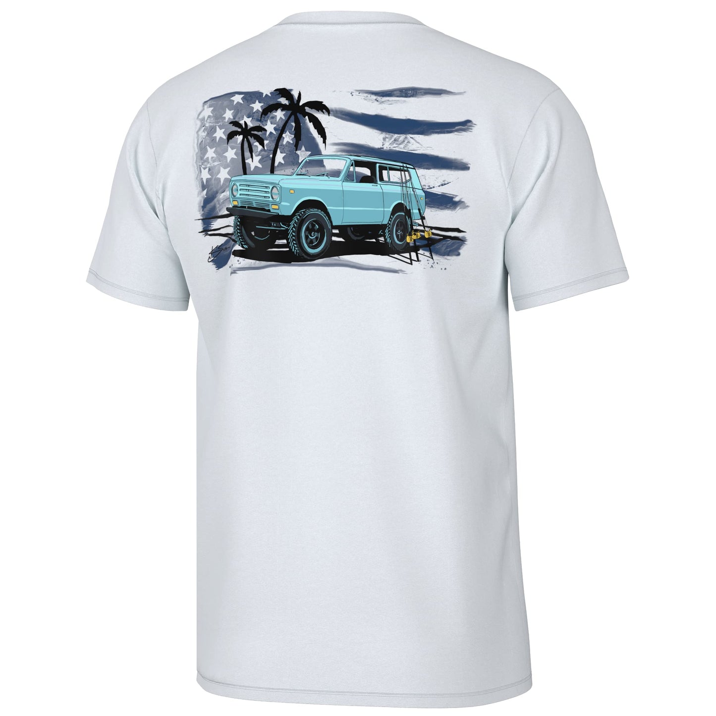 HUK Mens Kc Scott Short Sleeve Tee, Performance Fishing T-Shirt