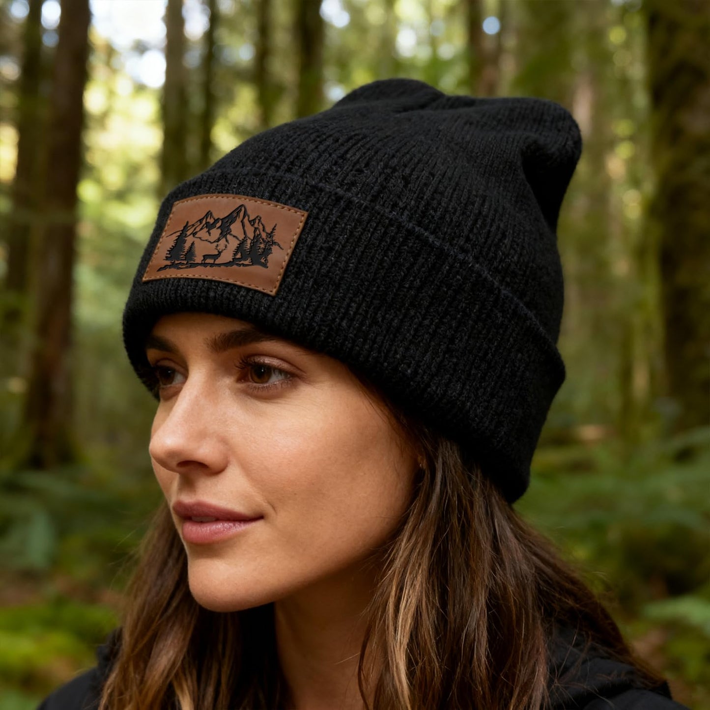 Leather Patch Trucker Hat-Adjustable Baseball Caps,Snap Back Trucker Cap Gift for Men Women Accessory