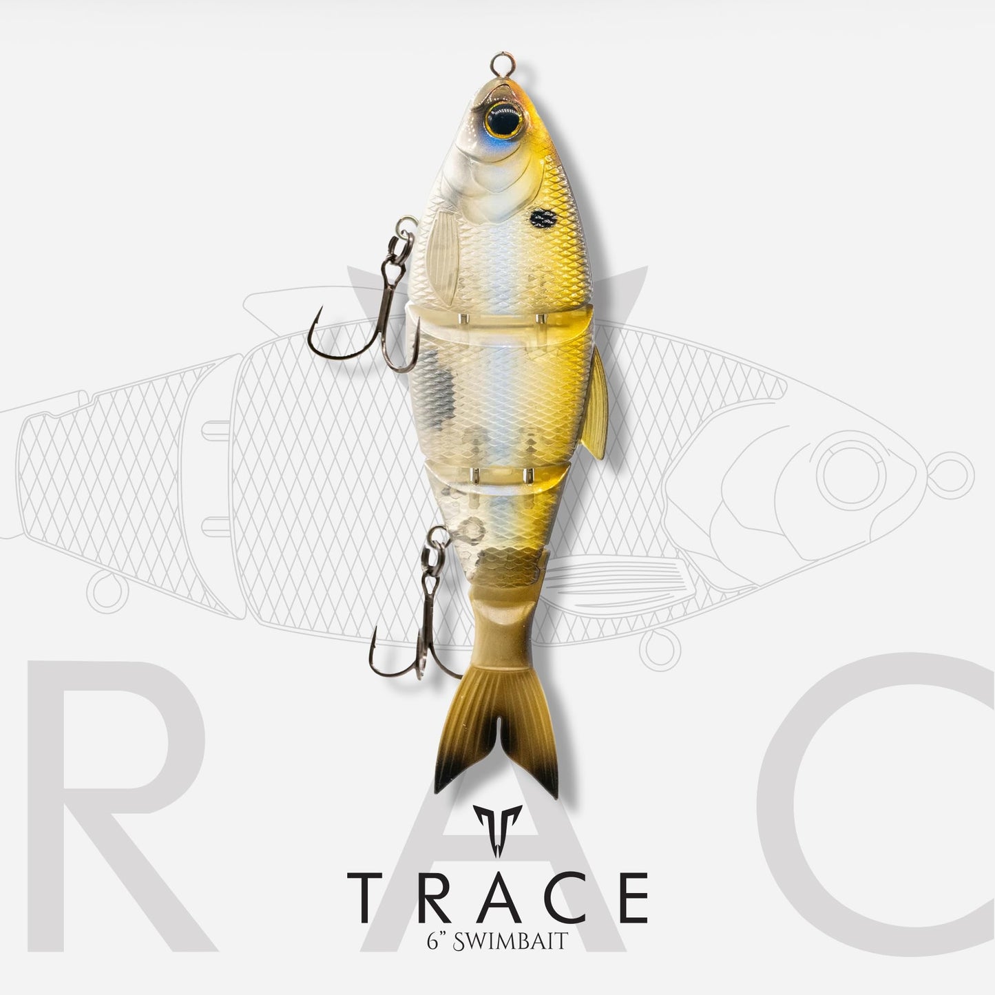 6th Sense – Trace 6.0 – Multi-Jointed Swimbait – Bass Fishing – Floating, Slow Sinking, and Fast Sinking Models – 6in.