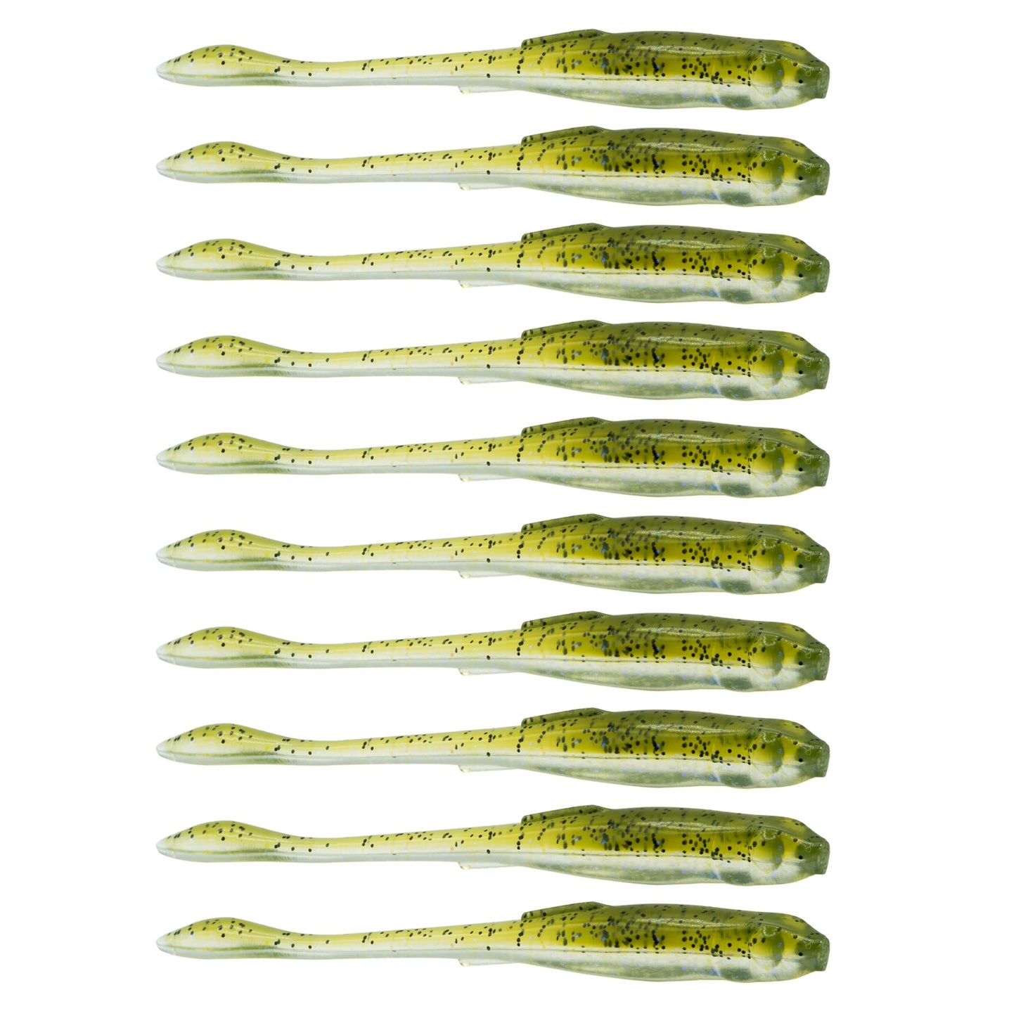 6th Sense Glitch – Soft Plastic Bass Lure, Flat Belly Design, Realistic Bait Fish Movement, Enhanced by Proprietary 6th Scent – 3.8 inch (10/pk) - Made in The USA