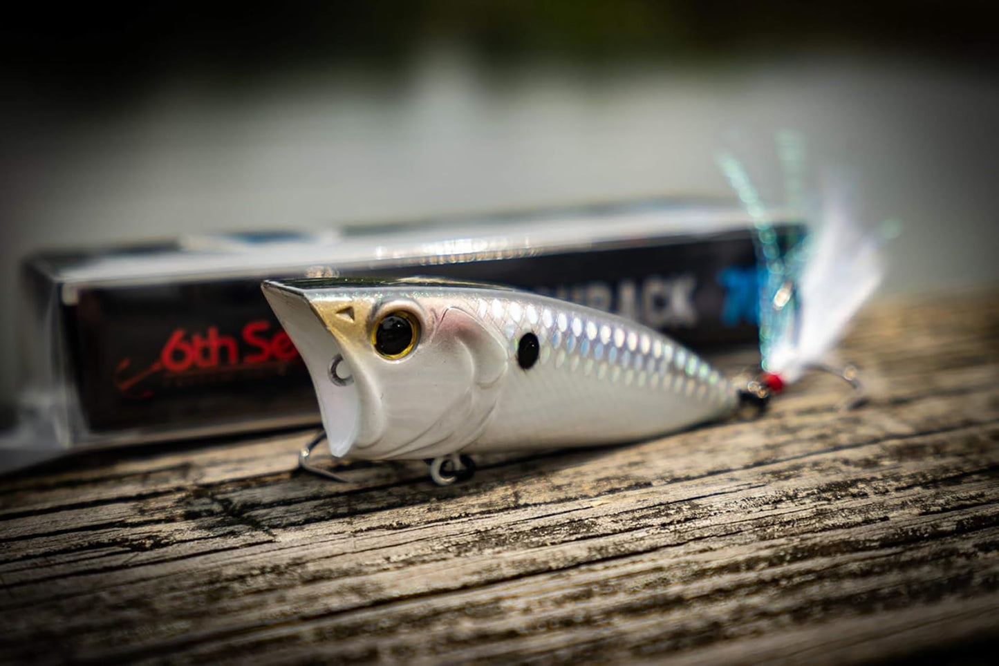 6th Sense – Silent SplashBack Popper – Topwater Popper – Bass Fishing – 70mm 3/8oz. or 90mm 3/4oz.