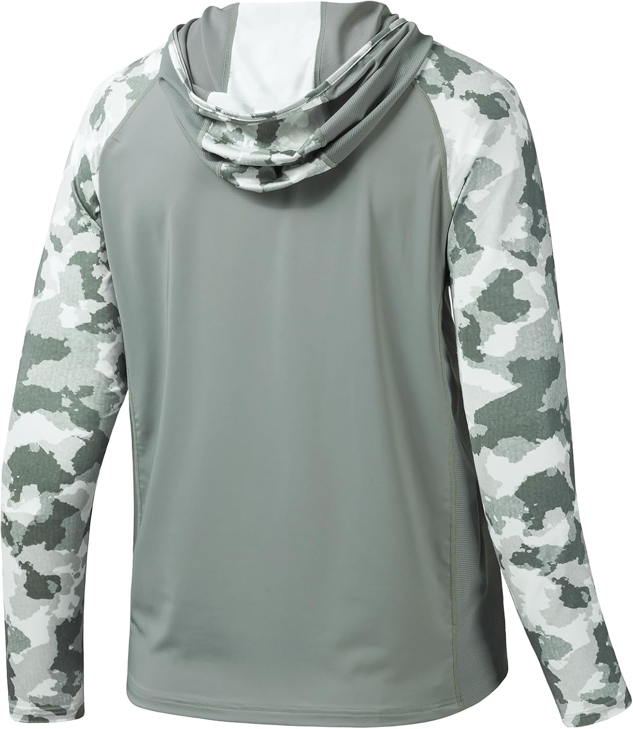 BASSDASH Men’s UPF 50 Performance Fishing Shirt Cooling Hoodie Camo Long Sleeve FS17M