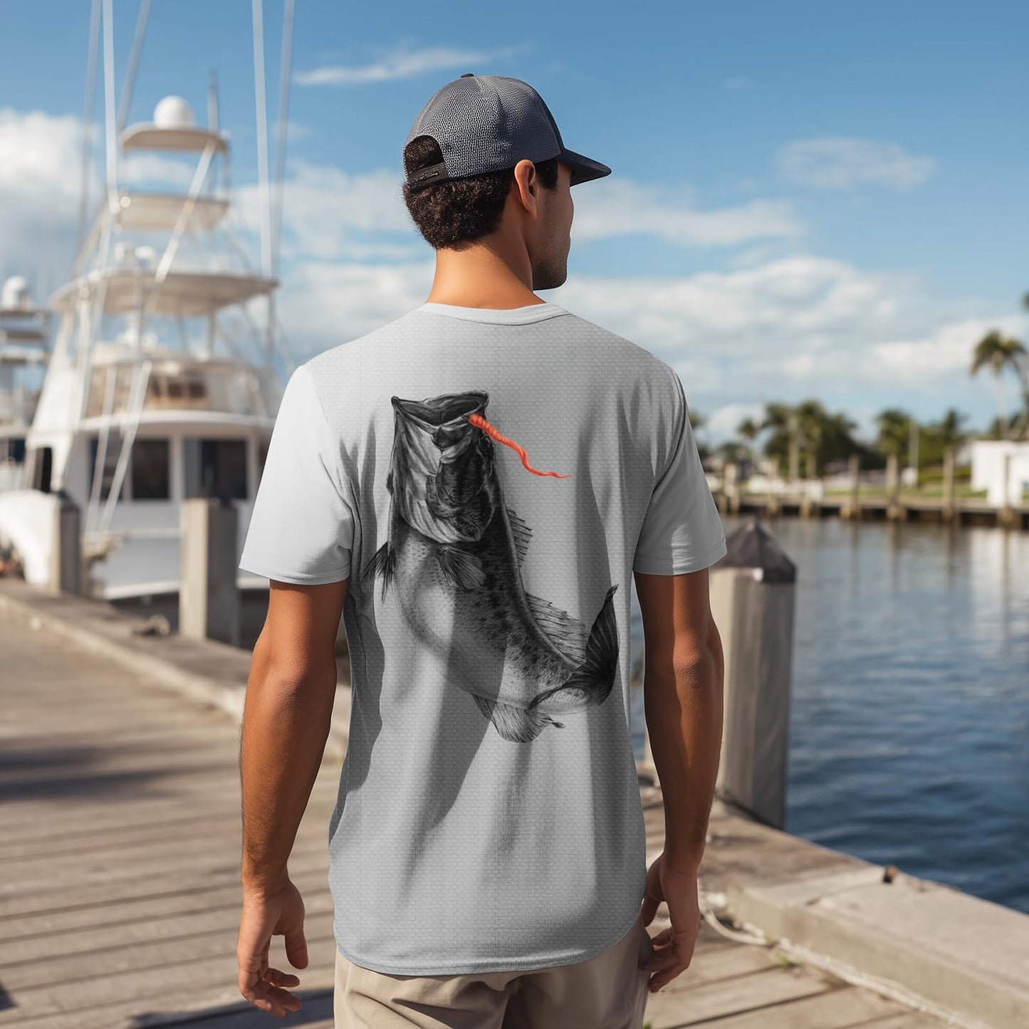 Palmyth Mens Fishing Shirts UPF 50+ Sun Protection Short Sleeve UV T-Shirts Breathable Quick-Dry