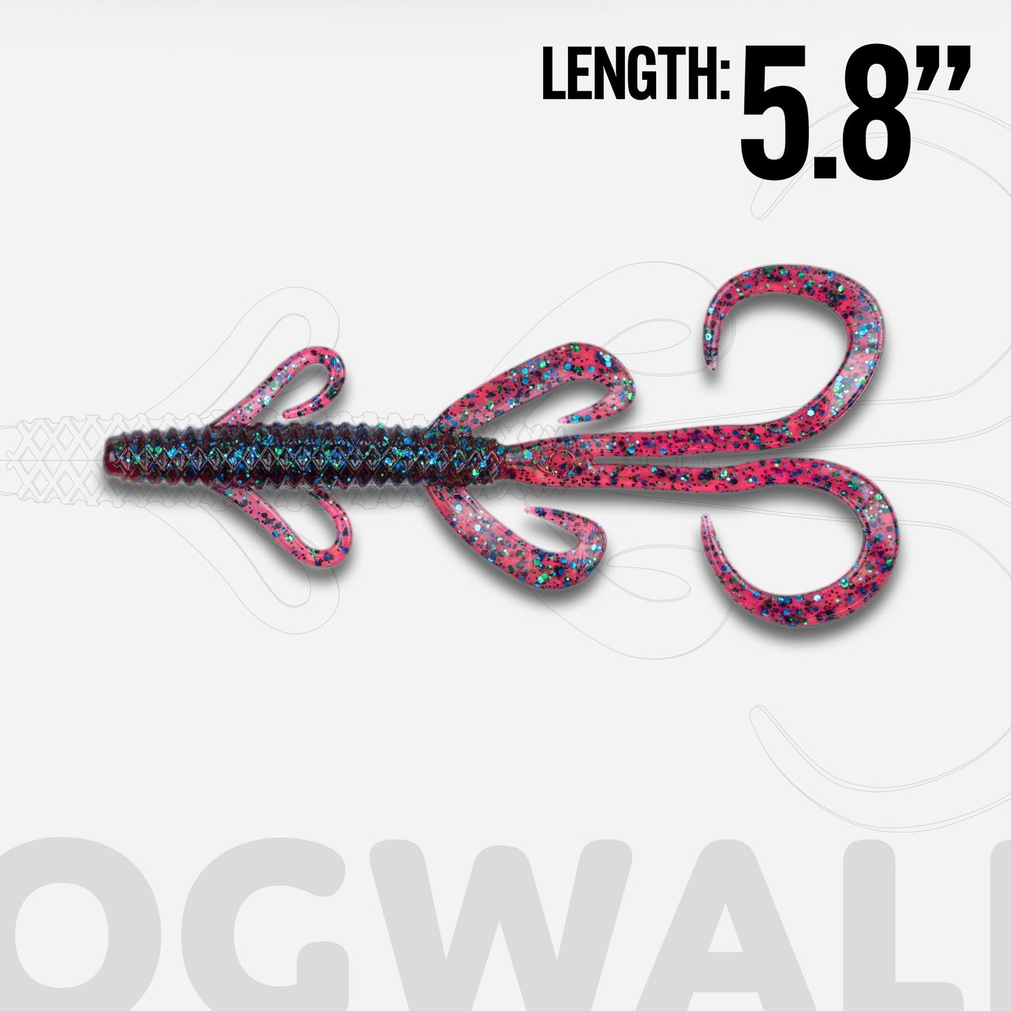6th Sense Hogwalla 5.8 Hybrid Soft Plastic – Bass Fishing Lure, Versatile for Texas Rig, Carolina Rig, Flipping – Made in The USA