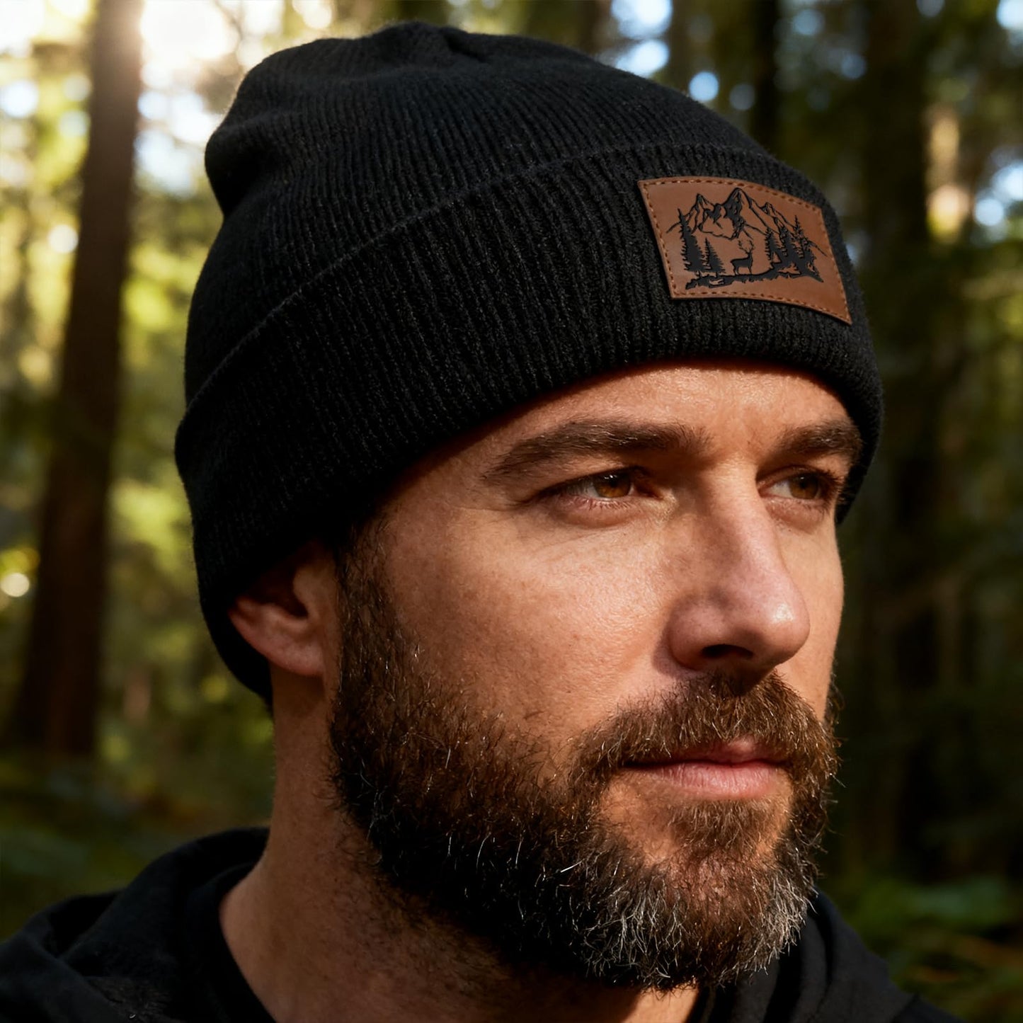 Leather Patch Trucker Hat-Adjustable Baseball Caps,Snap Back Trucker Cap Gift for Men Women Accessory