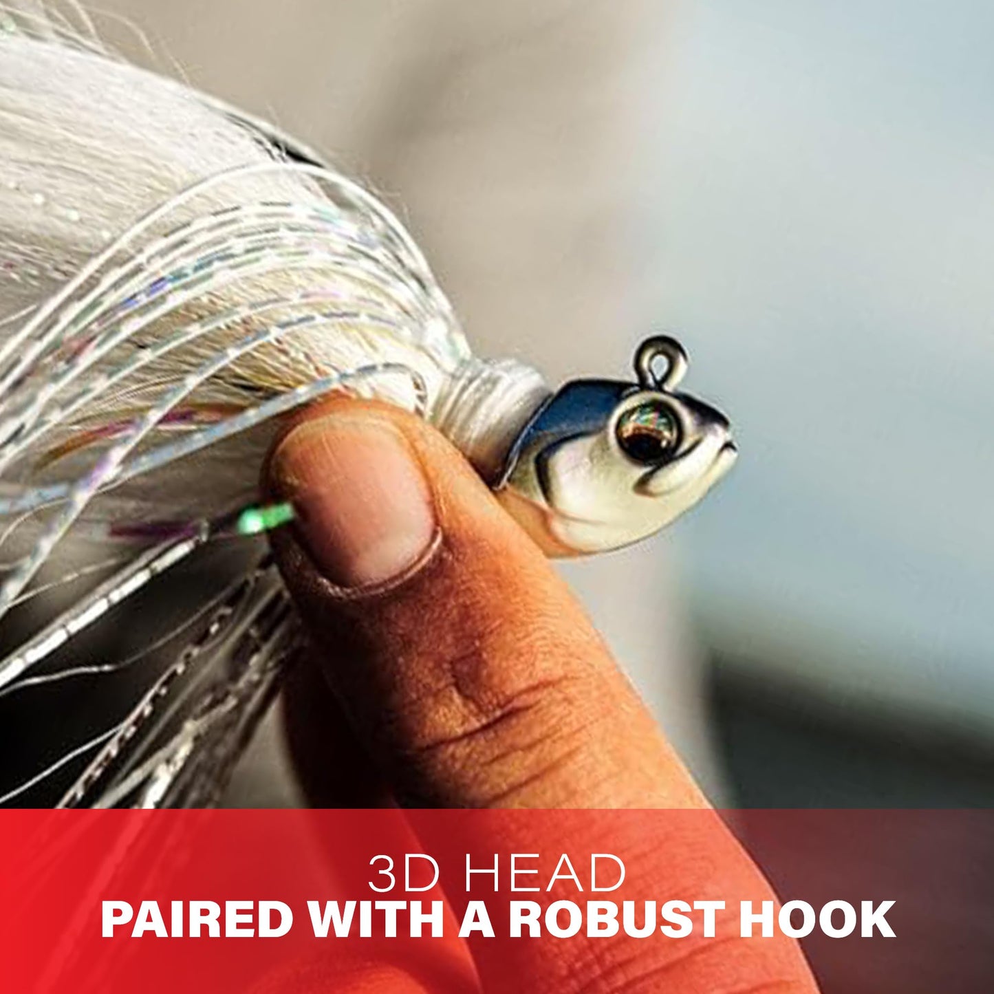 6th Sense – Flock Hair Jig – Hand-Tied Hair Jig – Bass Fishing – Designed with Josh Jones