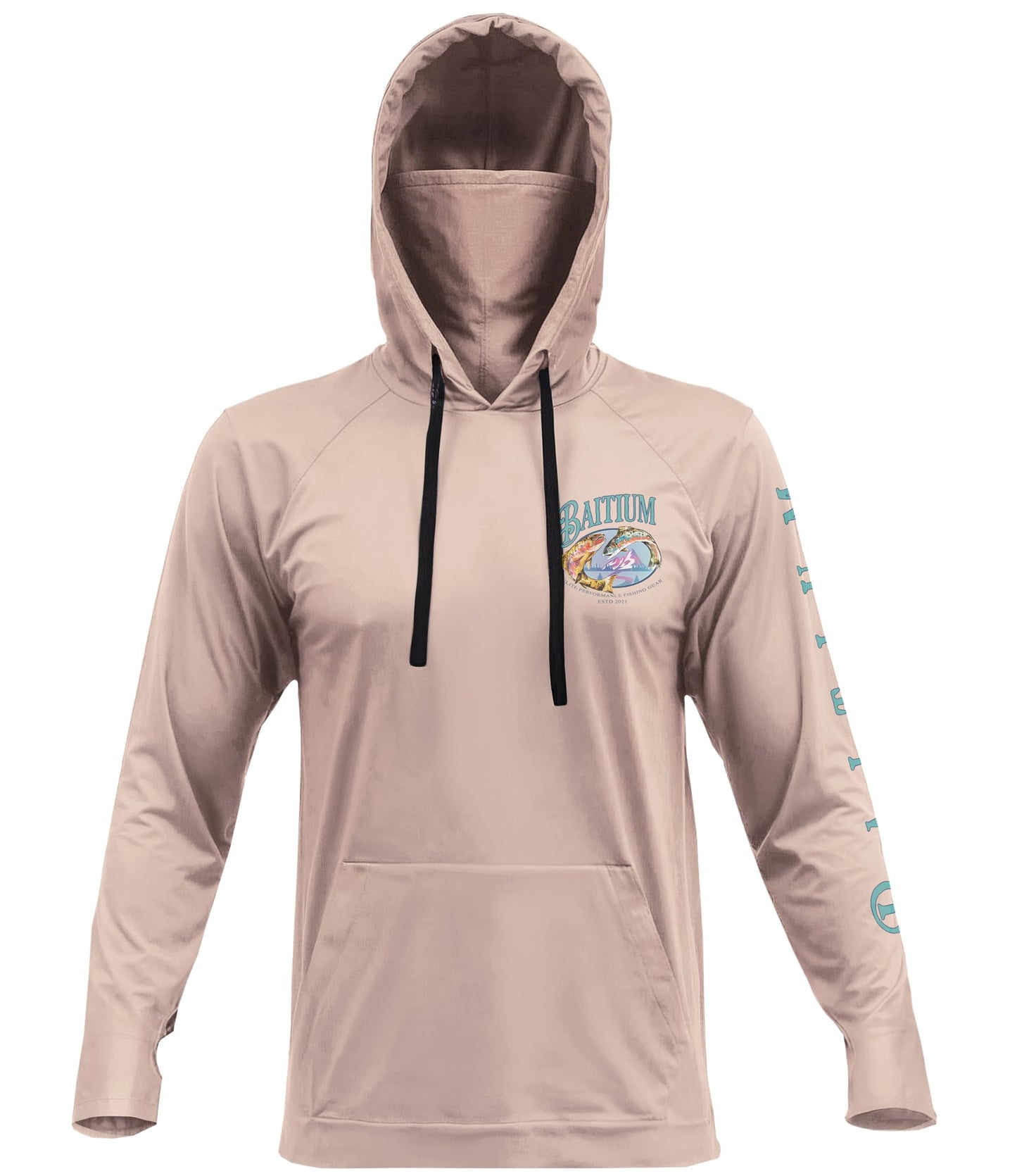 Fishing Shirts for Men,UPF50 Hooded Long Sleeve with Gaiter, Sun Protection Dry Fit Apparel, Face Mask, Fishing Clothes